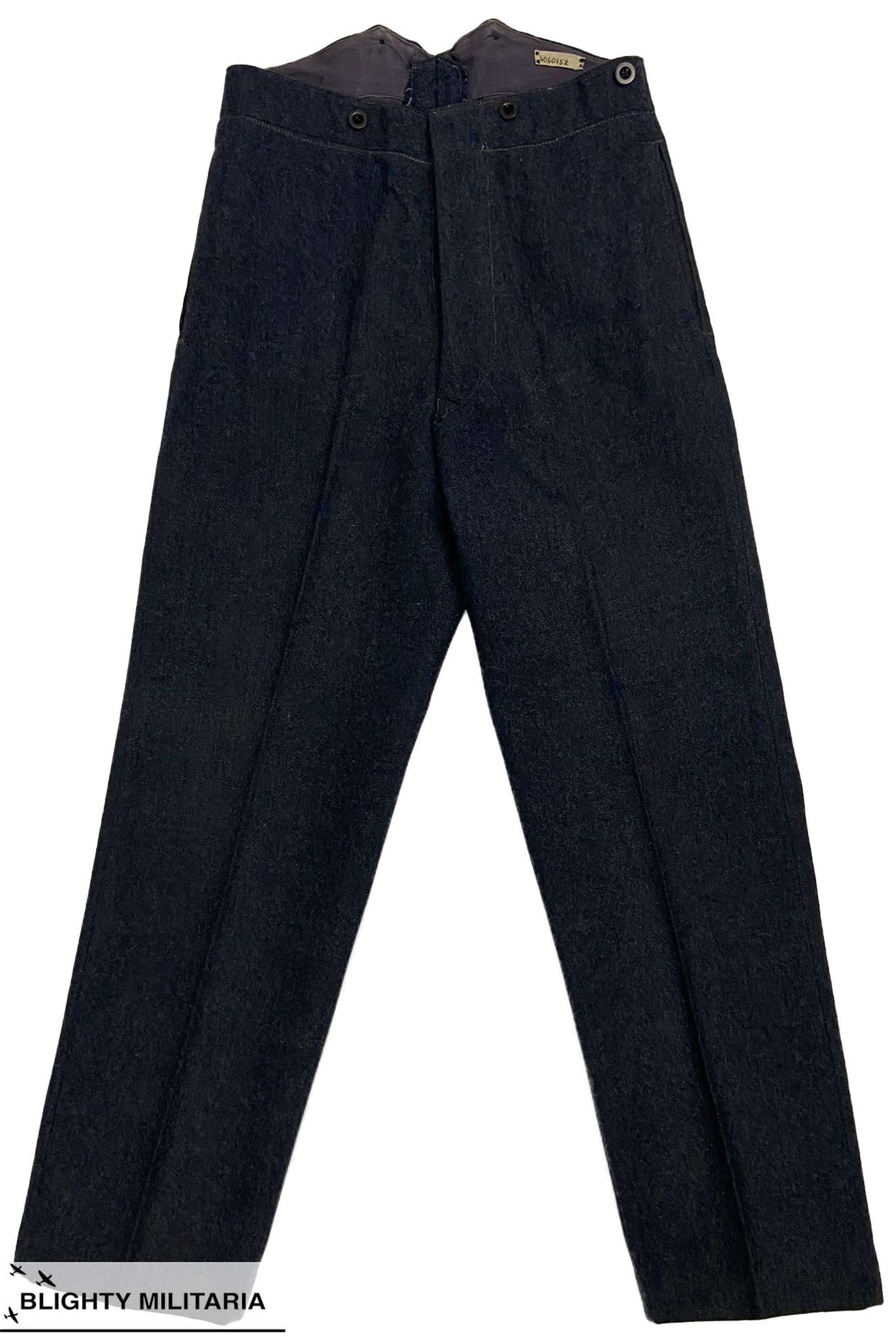 Original 1950 Dated RAF Ordinary Airman's Trousers - Size 11