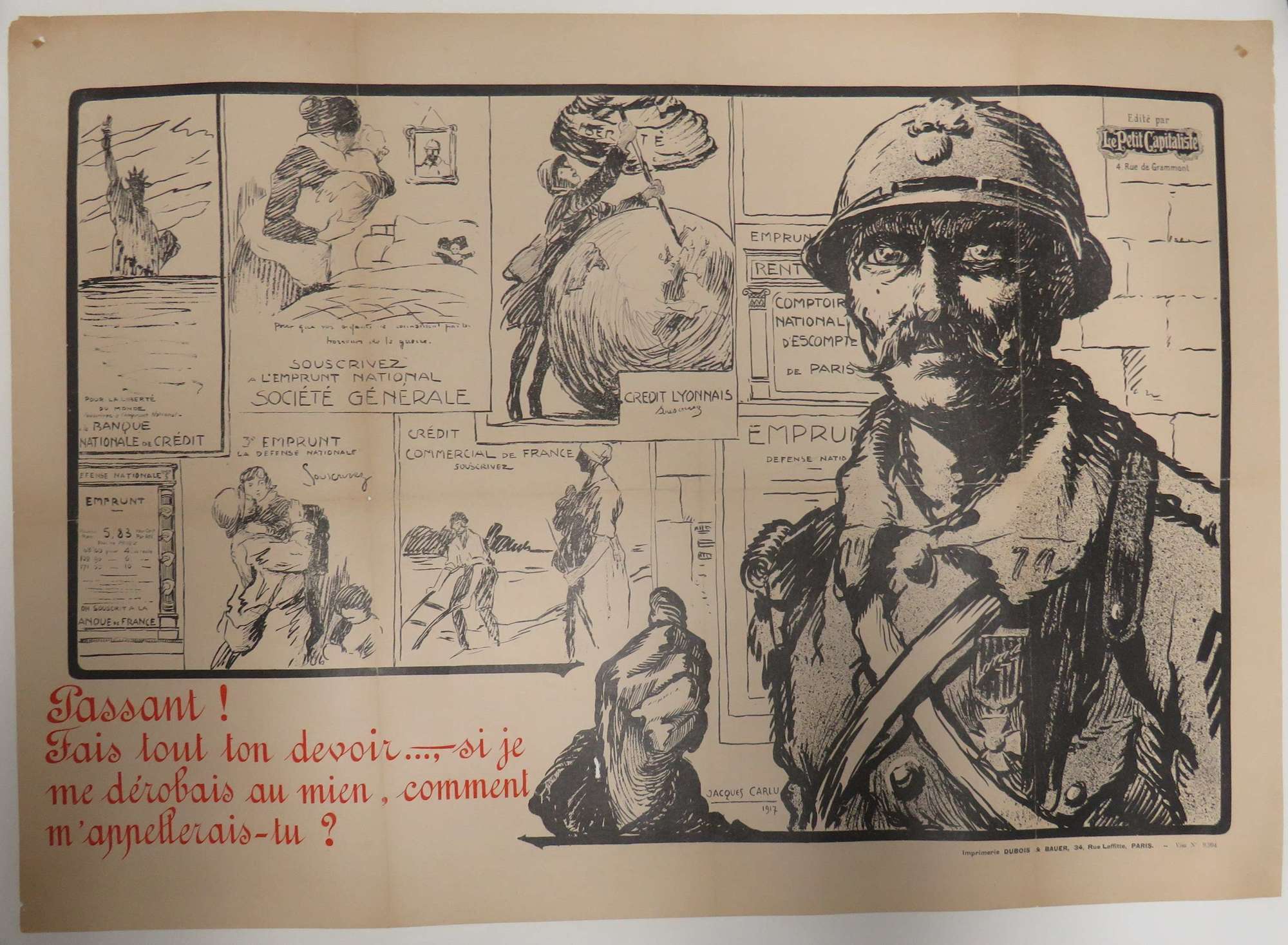 Original WW1 French Recruiting Poster