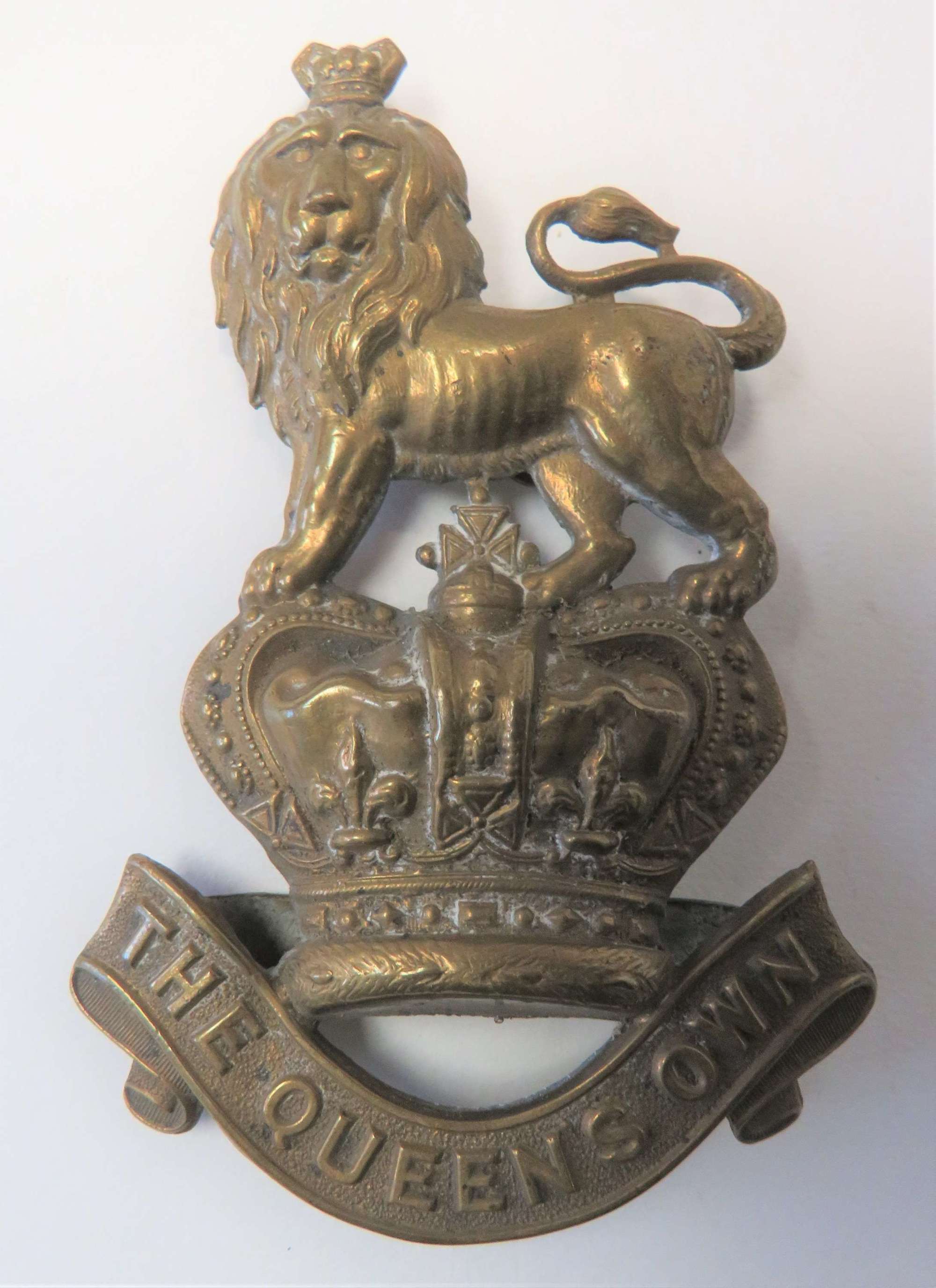 Victorian Queens Own Royal West Kent Vallise Badge