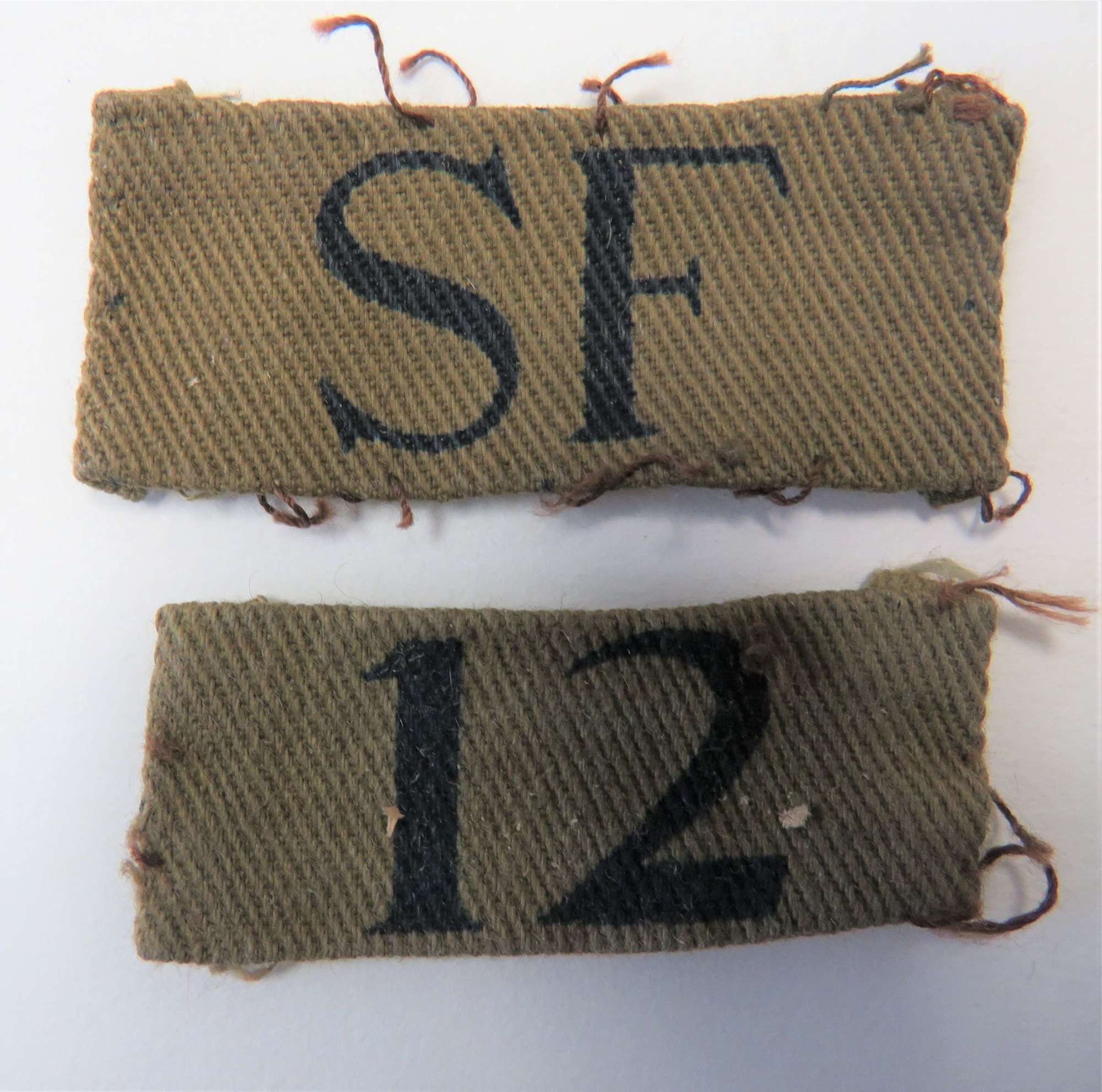SF12 Belper Battalion Derbyshire Home Guard Combination Badge