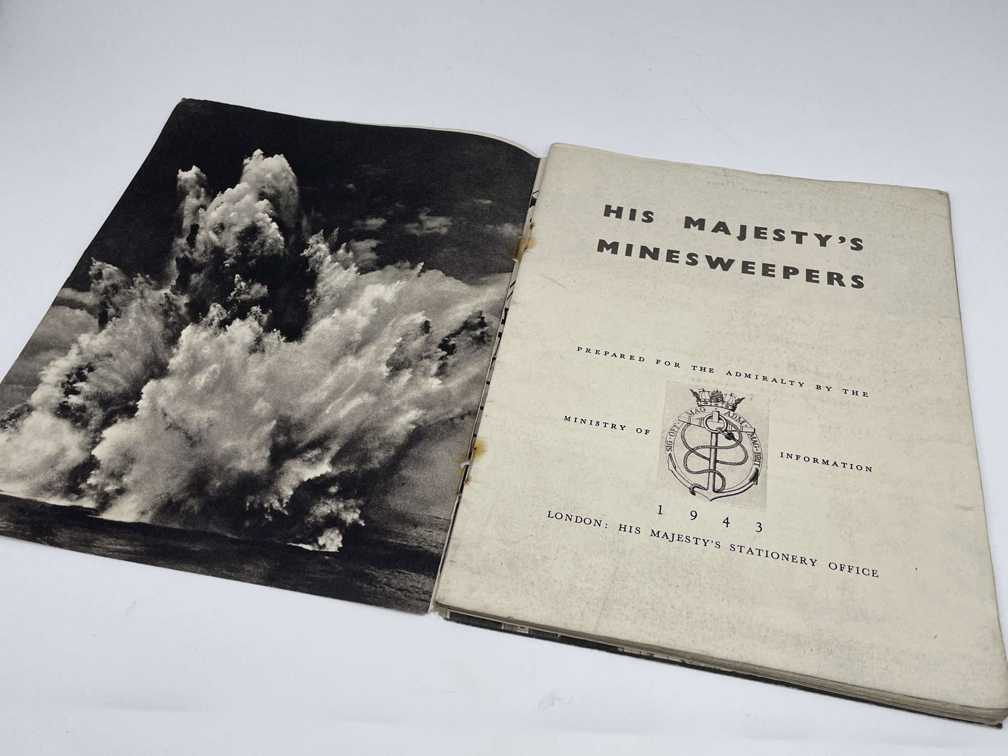 Original 1943 Dated Book, His Majesty's Minesweepers