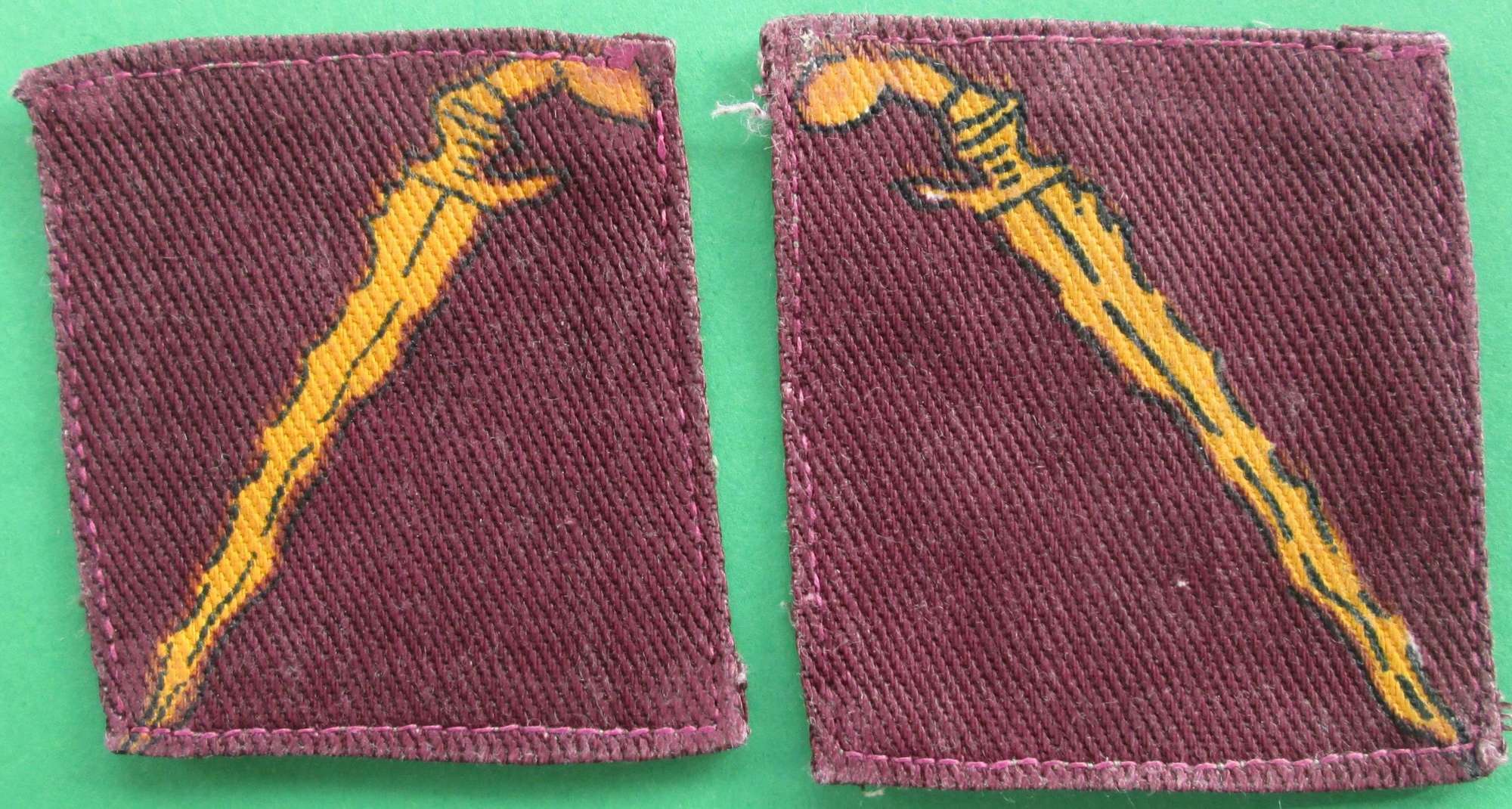 A PAIR OF COMMONWEALTH TROOPS FORMATION PATCHES