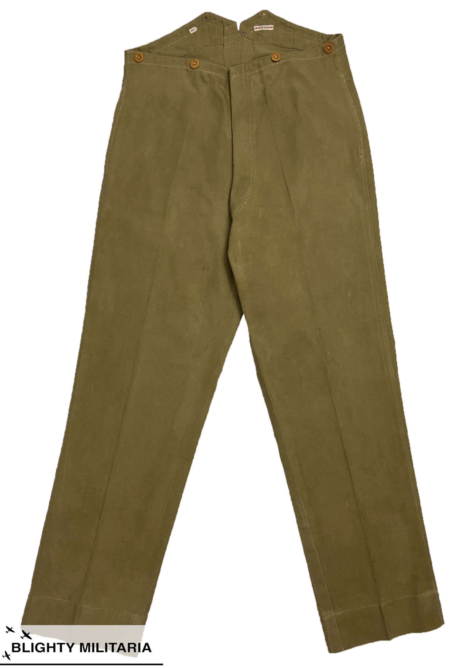 Scarce Early 20th Century British Army Officer's Khaki Drill Trousers