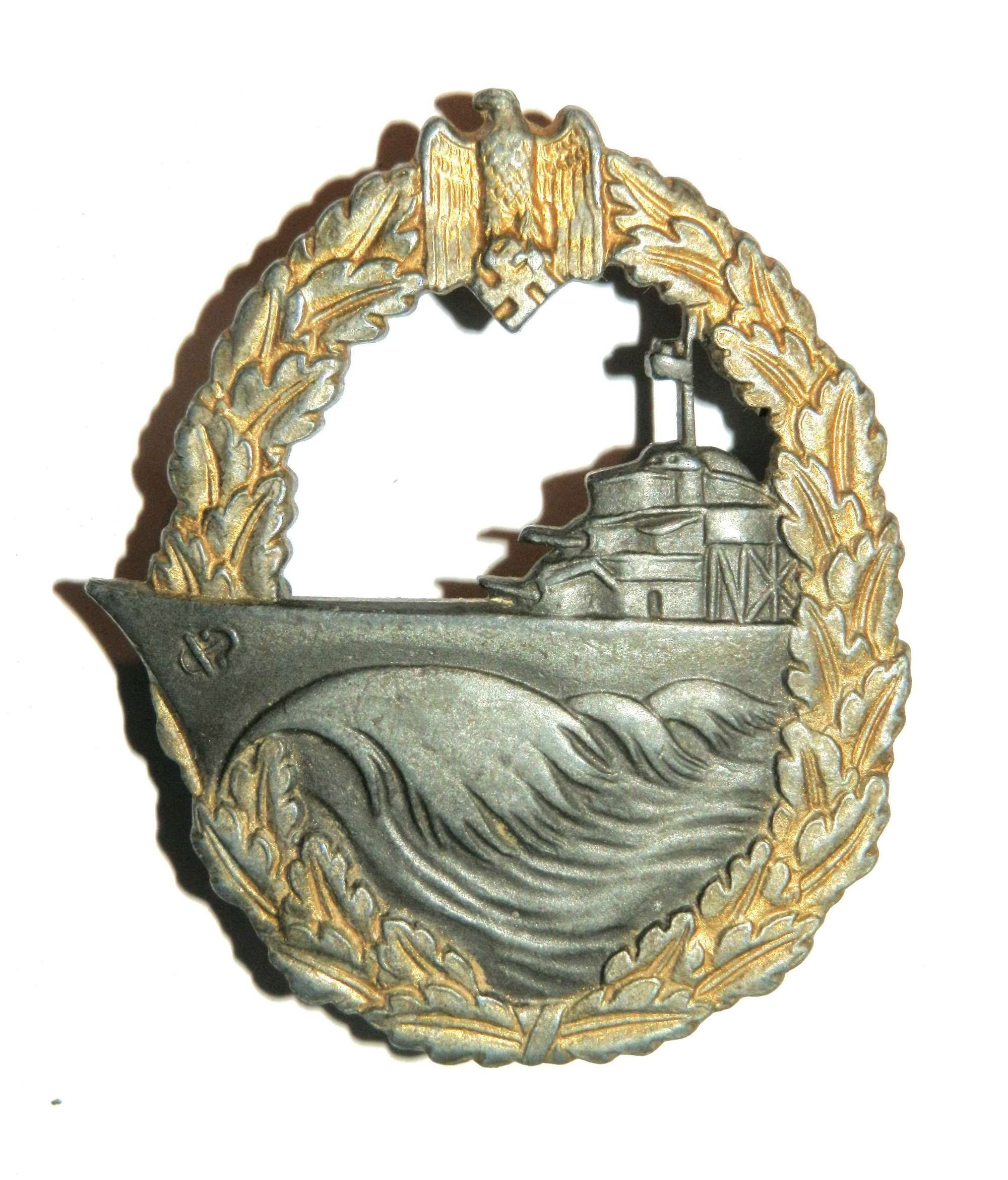 Kriegsmarine Destroyers Badge.