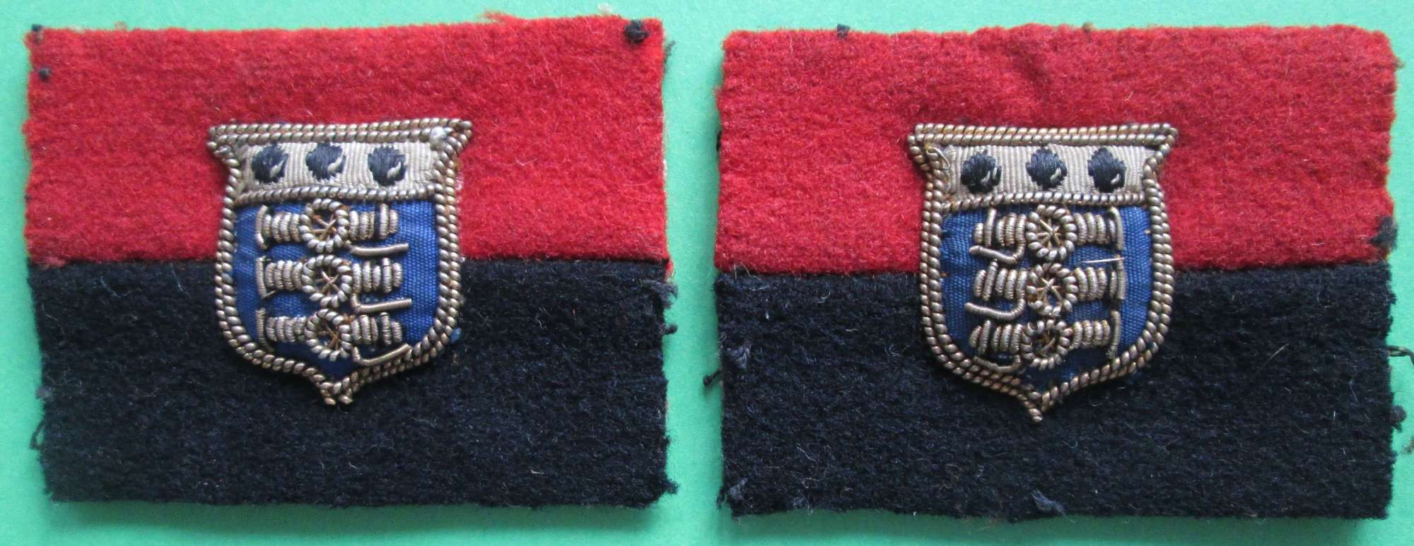 A PAIR OF WAR OFFICE FORMATION SIGNS