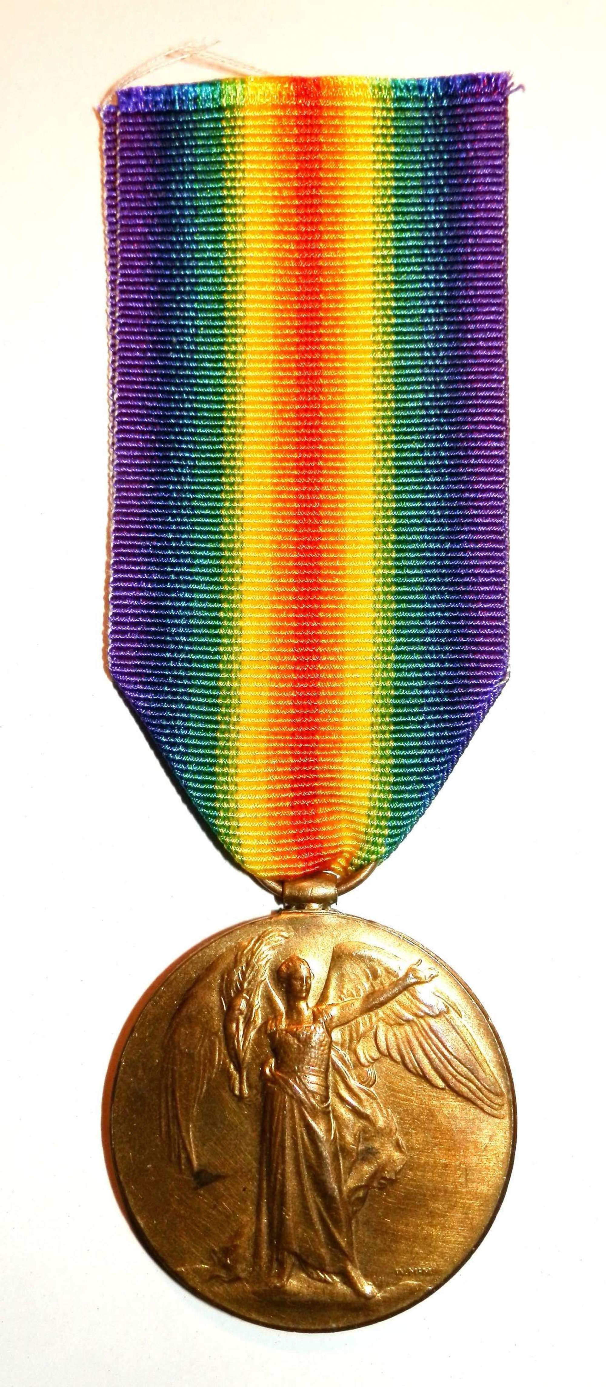 Victory Medal. Gunner Fred Barnett. Royal Artillery.