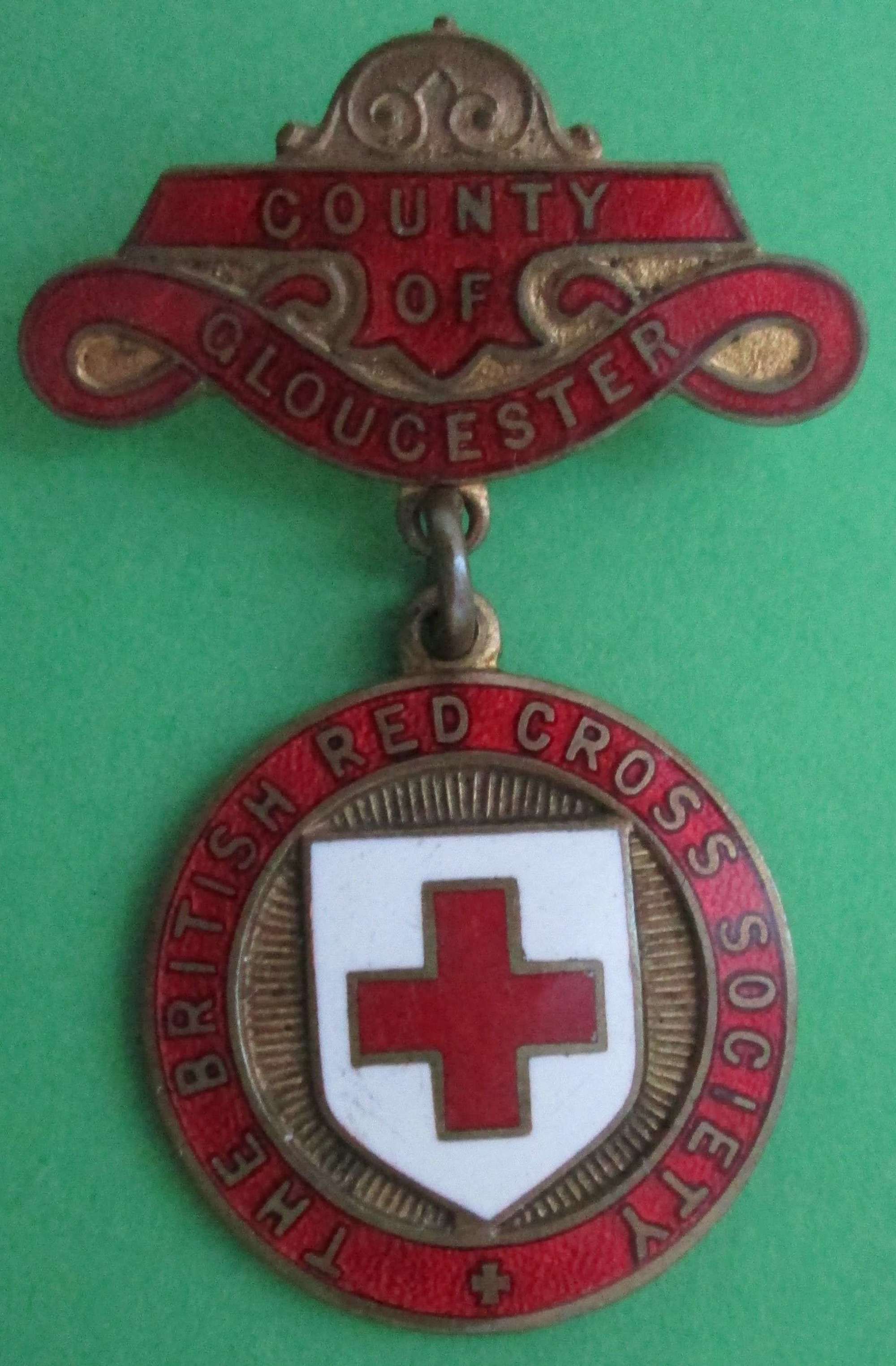 COUNTY OF GLOUCESTER RED CROSS SOCIETY BADGE