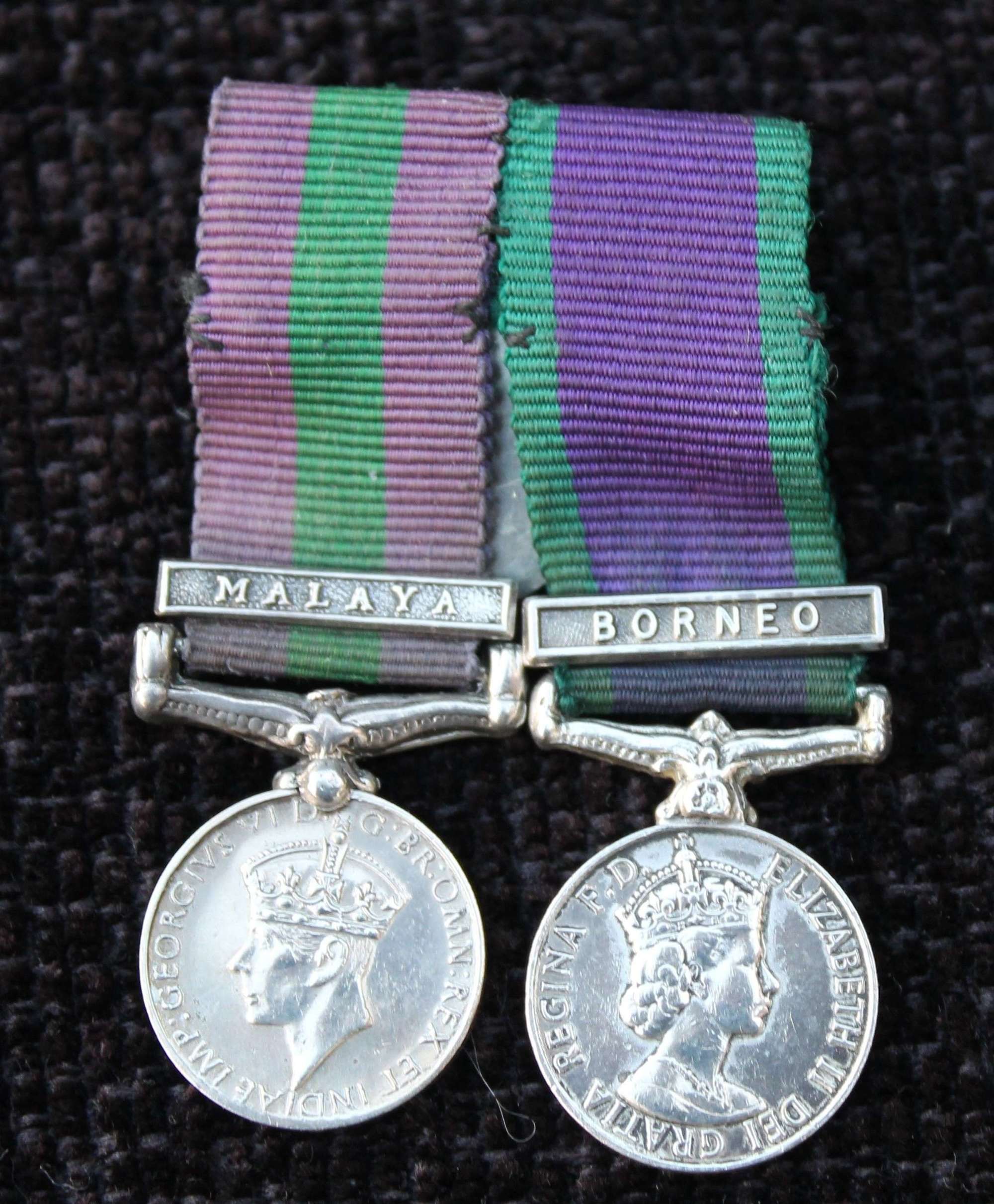 Miniature General&Campaign Service Medal Pair