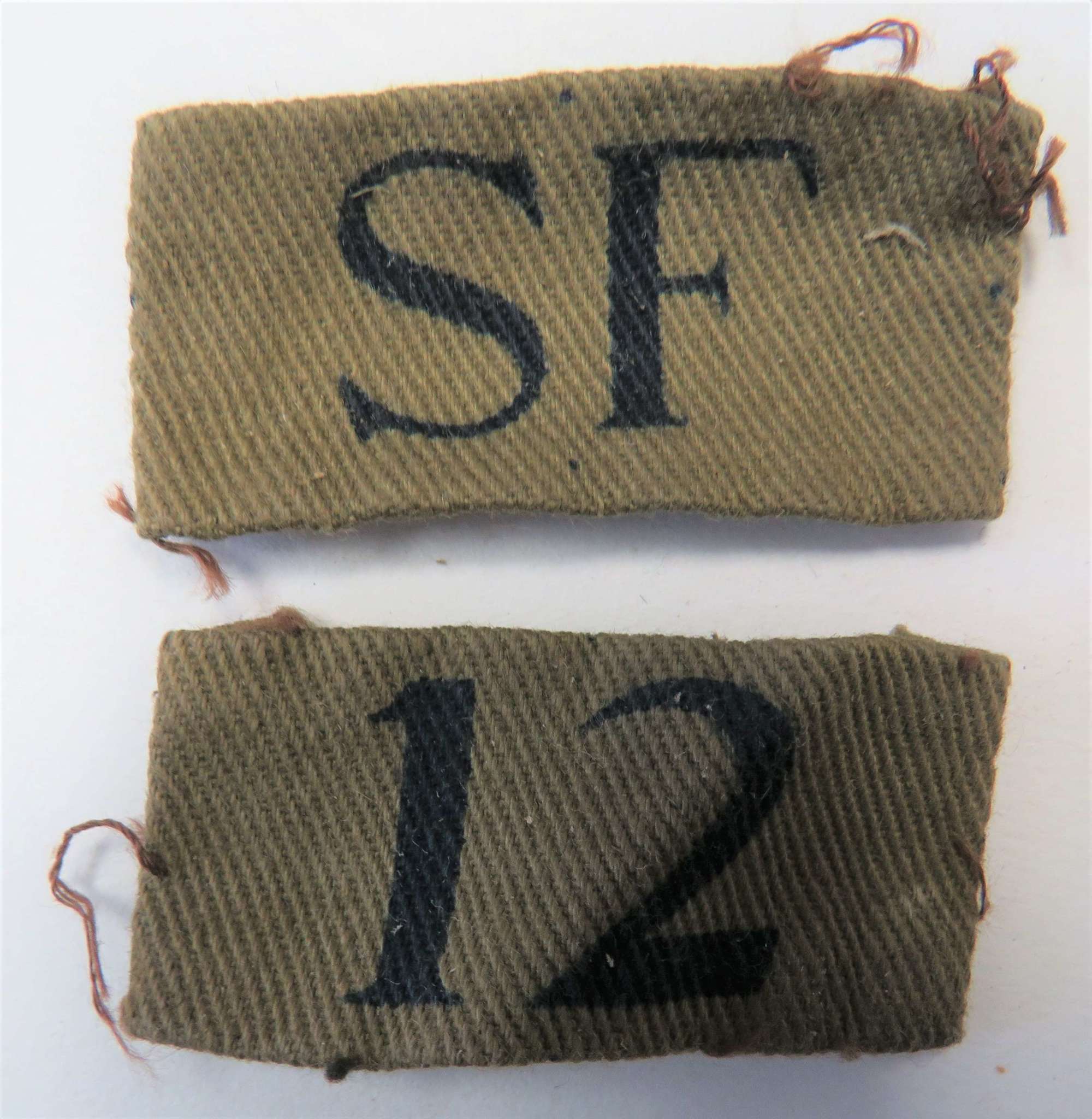 SF12 Belper Battalion Derbyshire Home Guard Combination Badge