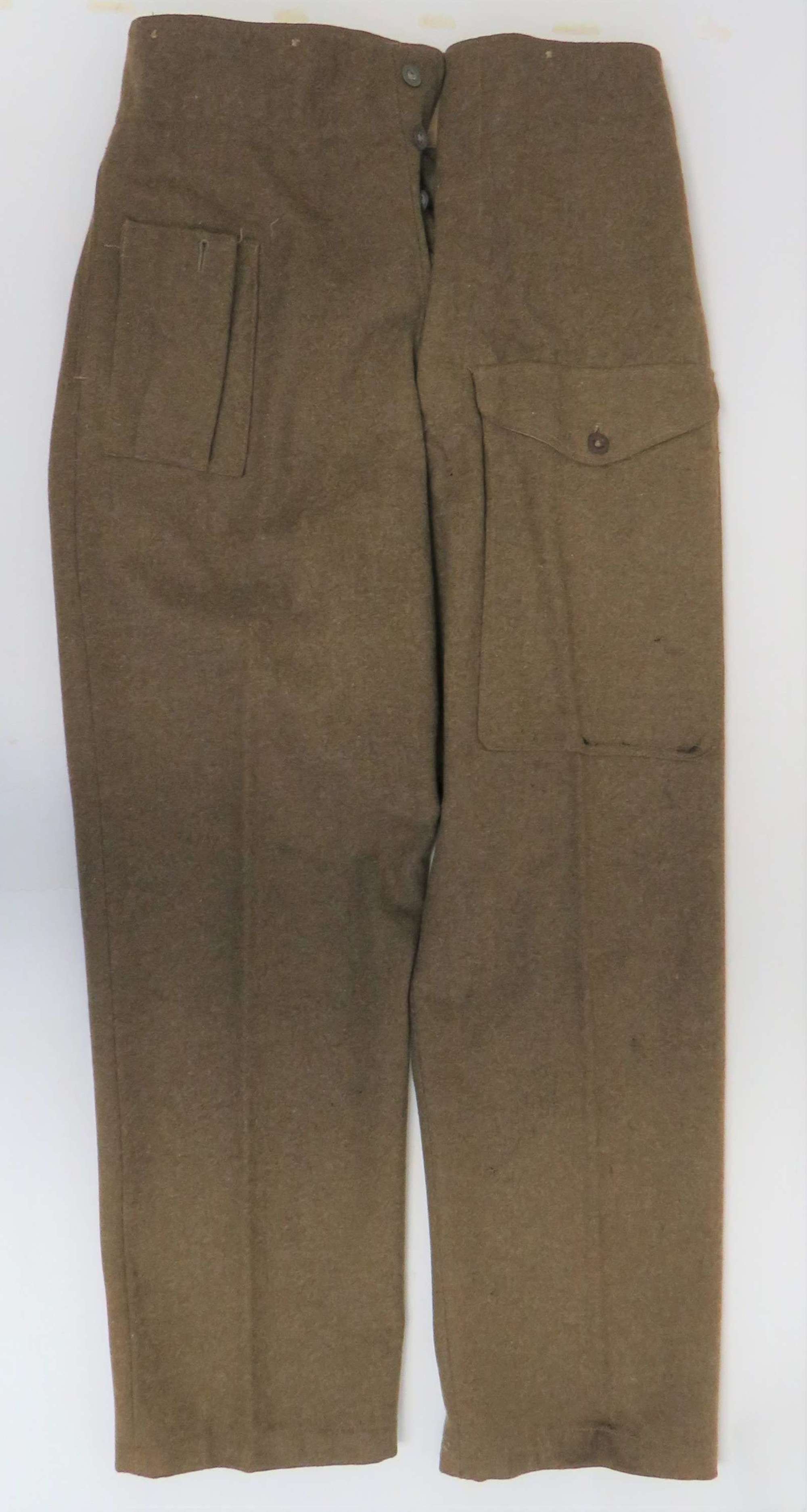Scarce 1940 Pattern British Battledress Trousers Code dated 1943.