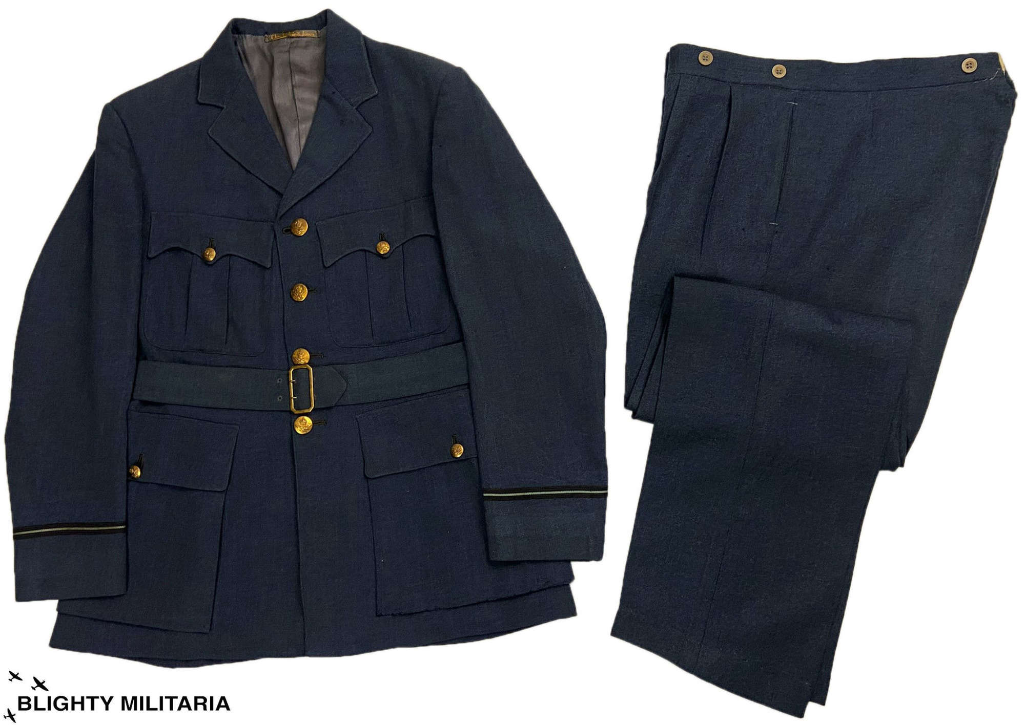 Original 1943 Dated RAF Officer's Service Dress Suit - Large Size