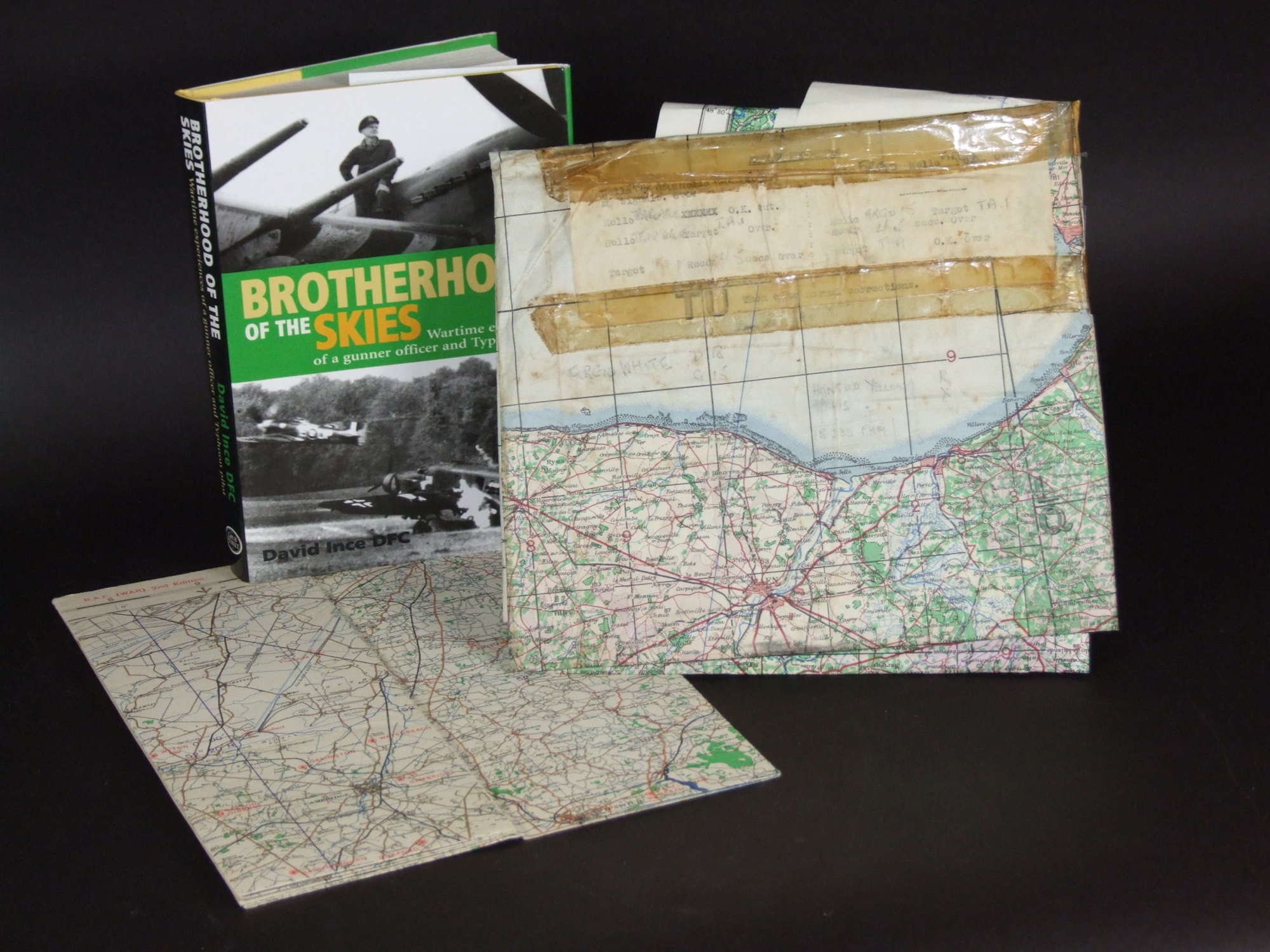 D-Day period Map RAF Carried by Flying Officer D L Hurford ( 49605)