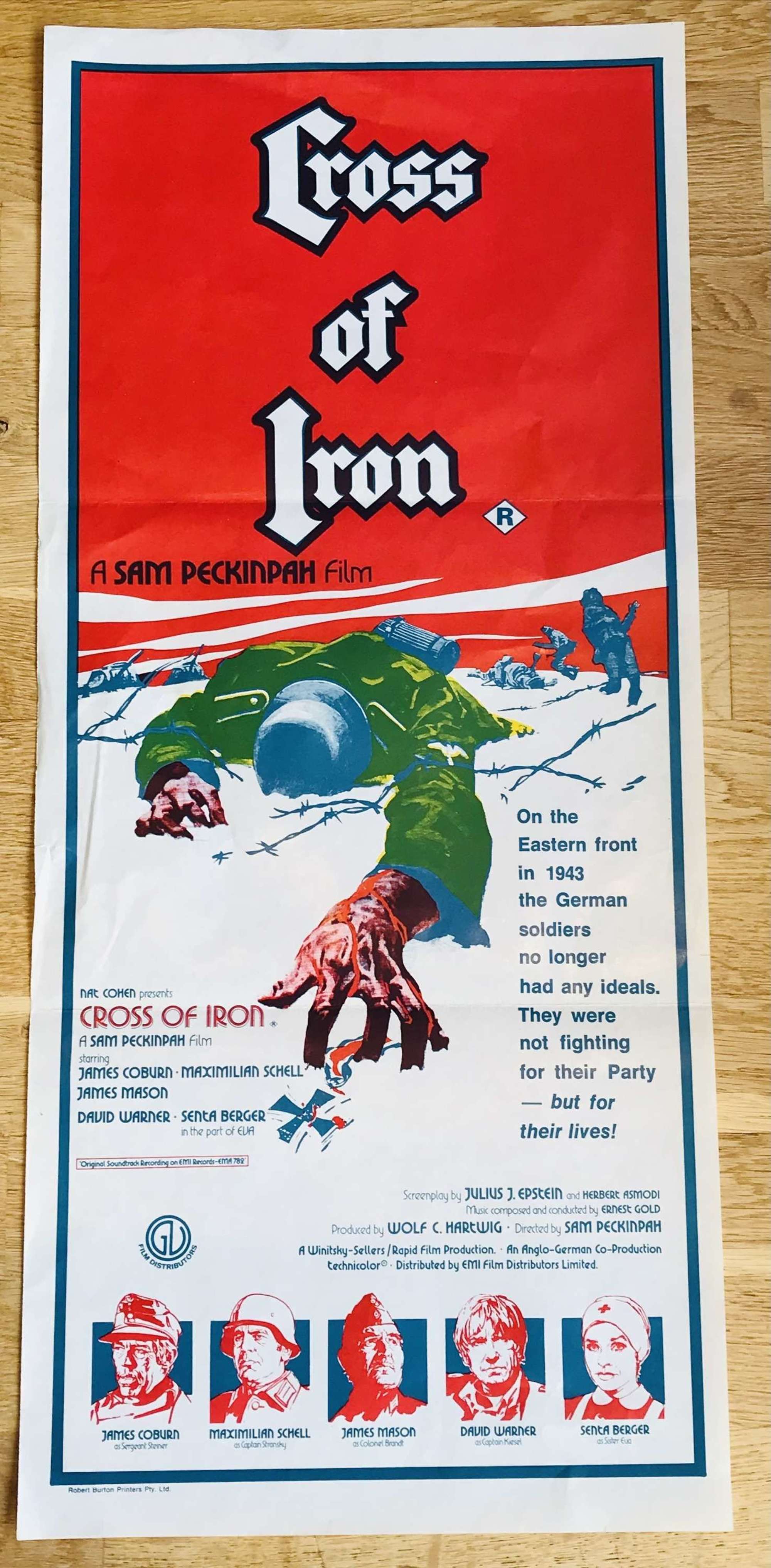 Cross of iron film poster 1977