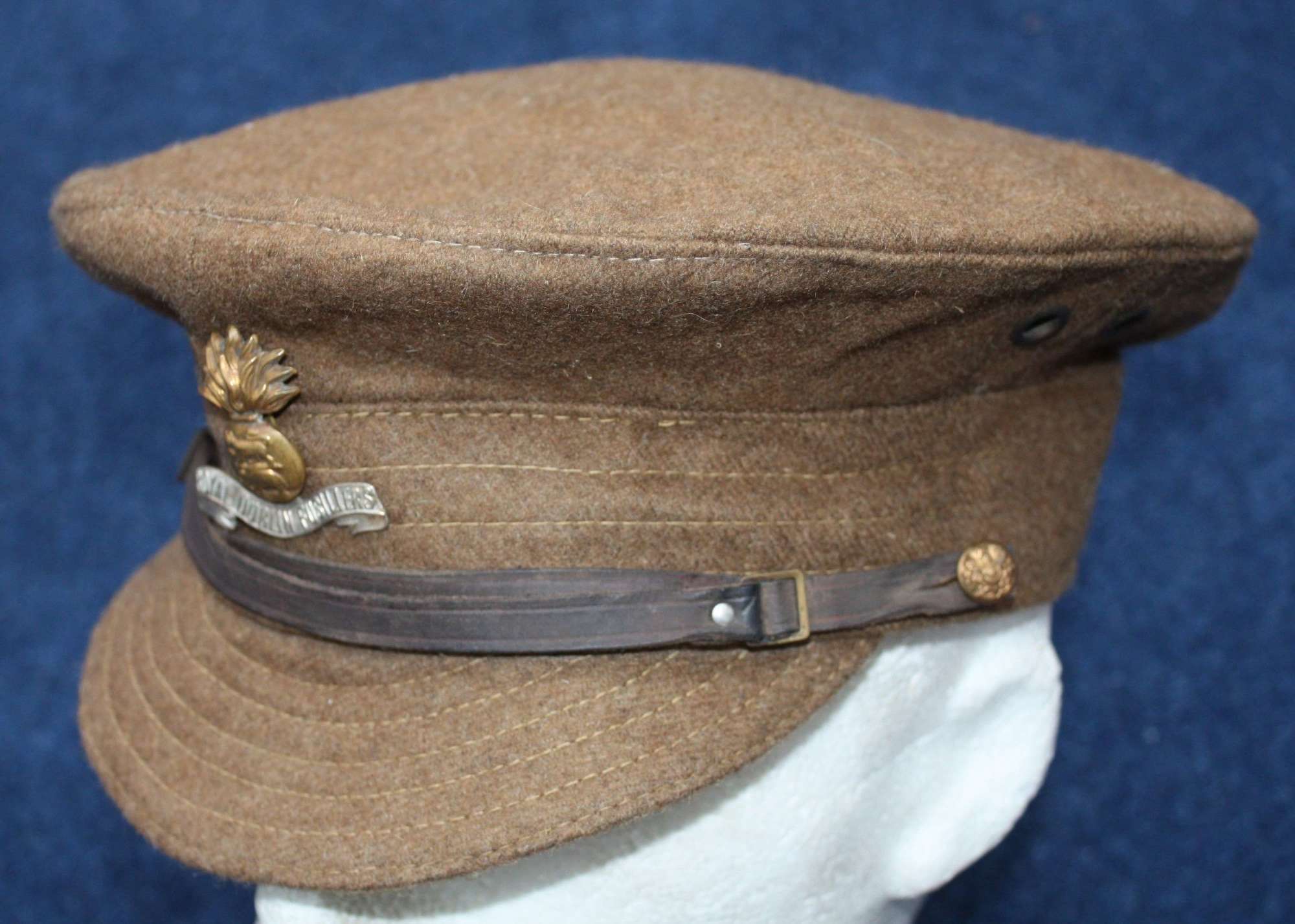 British Army WW1 Other Ranks Wool Trench Cap Royal Dublin Fusiliers