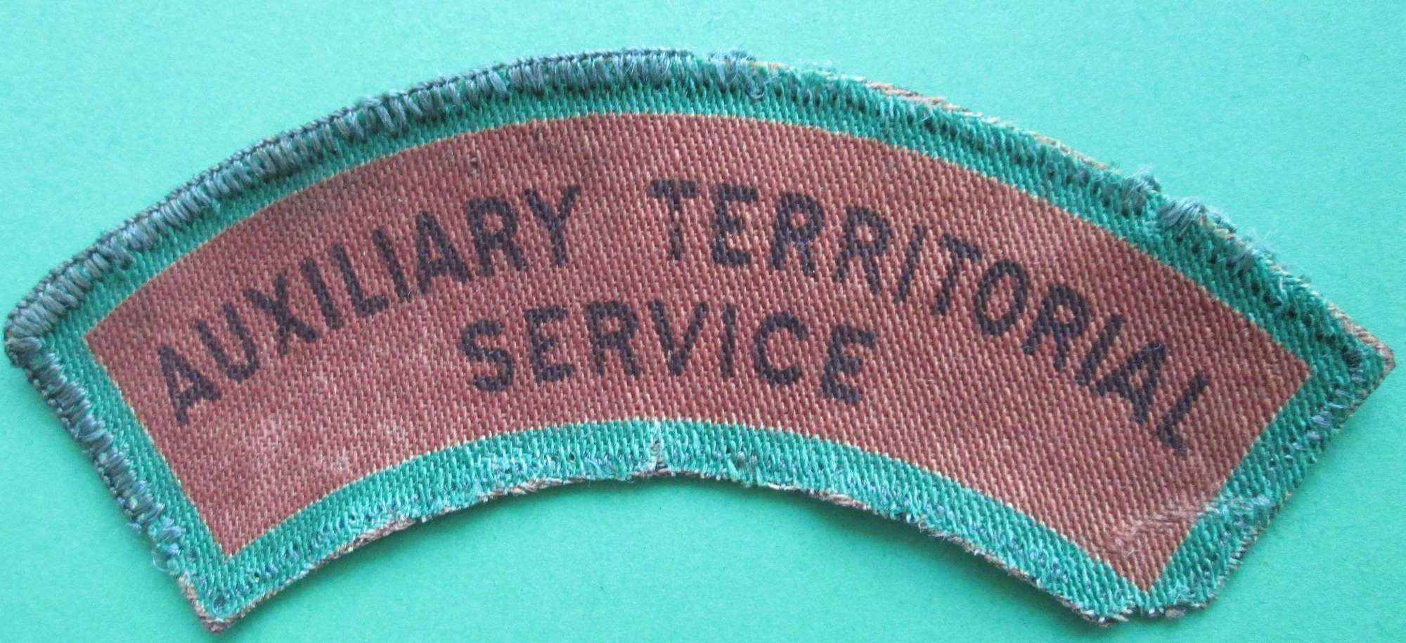WWII PERIOD PRINTED WOMEN'S AUXILIARY SERVICE TITLE