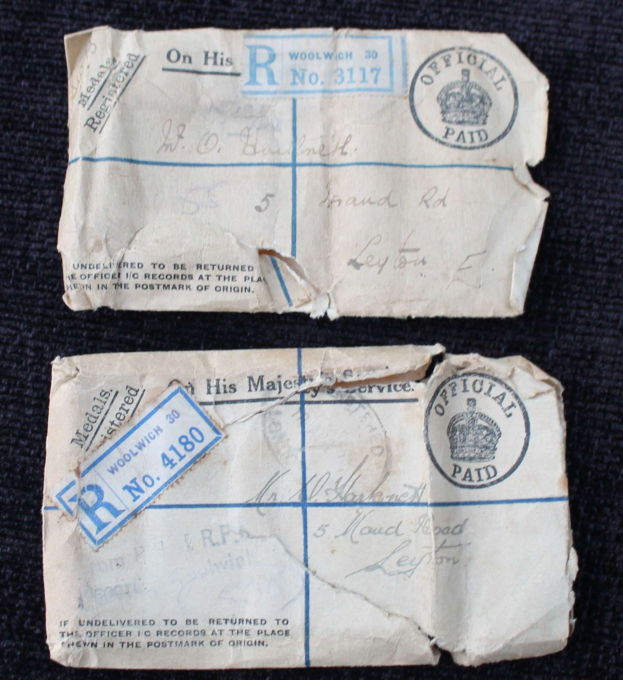 Untouched Boxed WW1 Pair and Silver War Badge