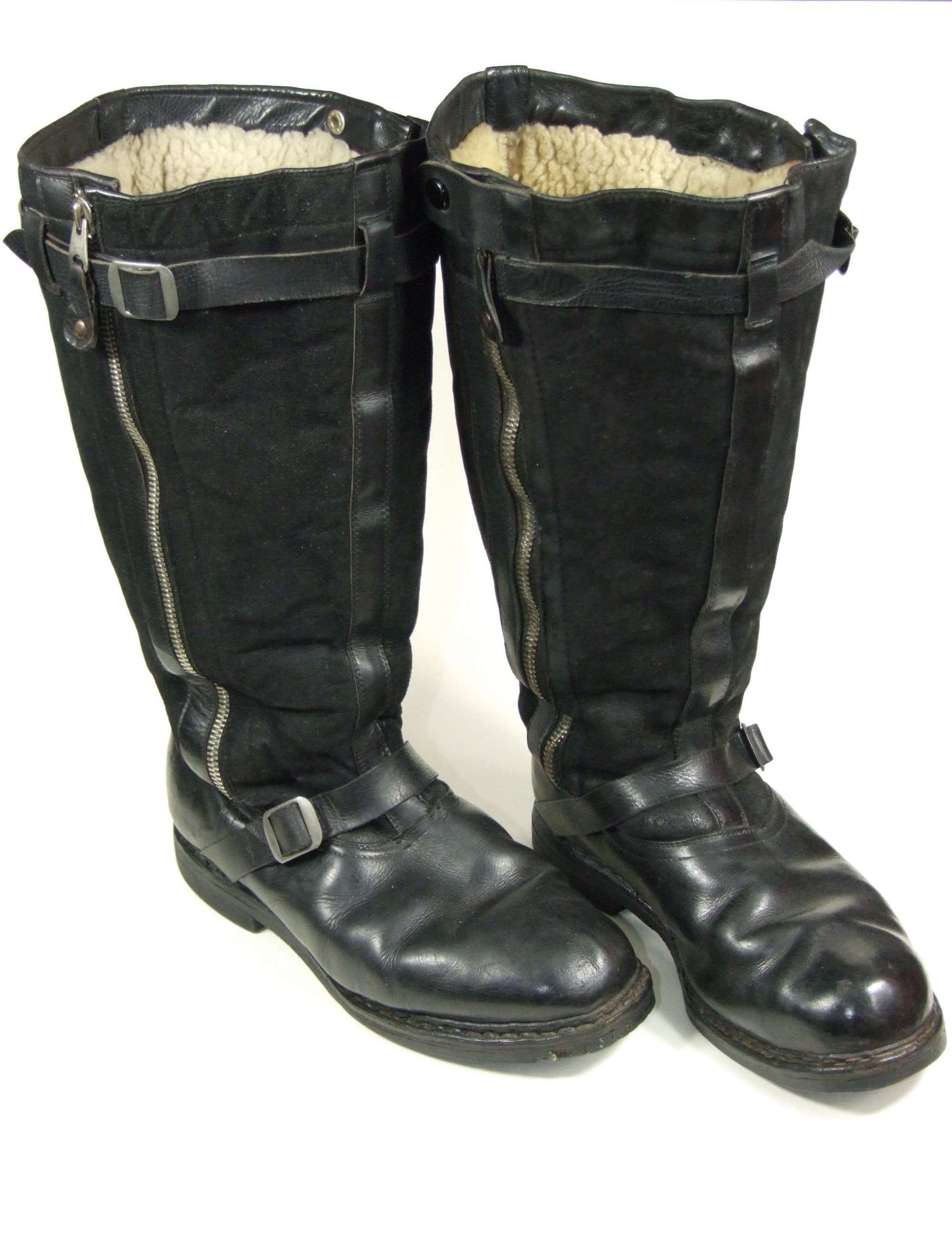 1939 dated Luftwaffe Double Zip Flying Boots