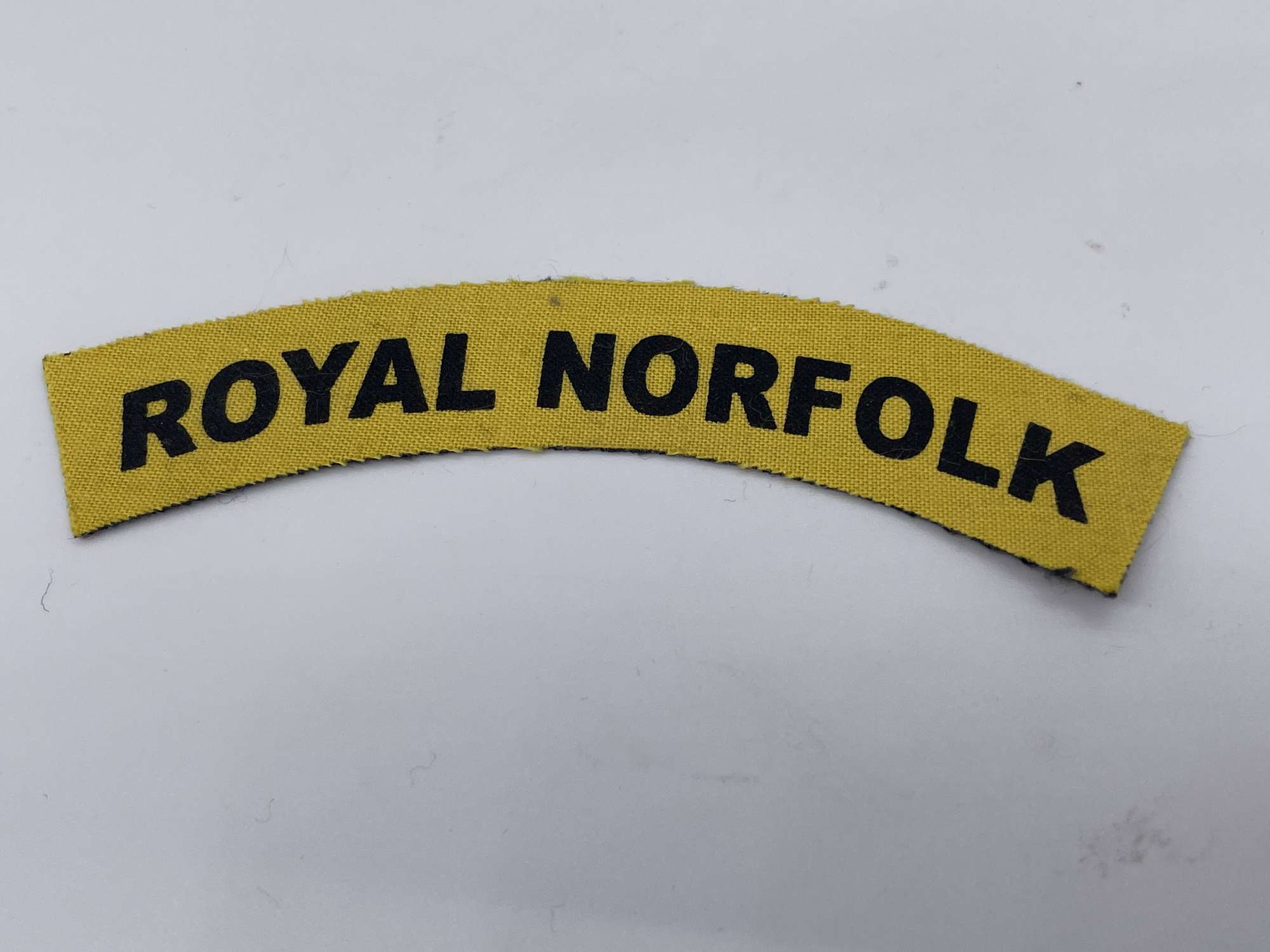 Original Post World War Two British Shoulder Title, Royal Norfolk Regiment