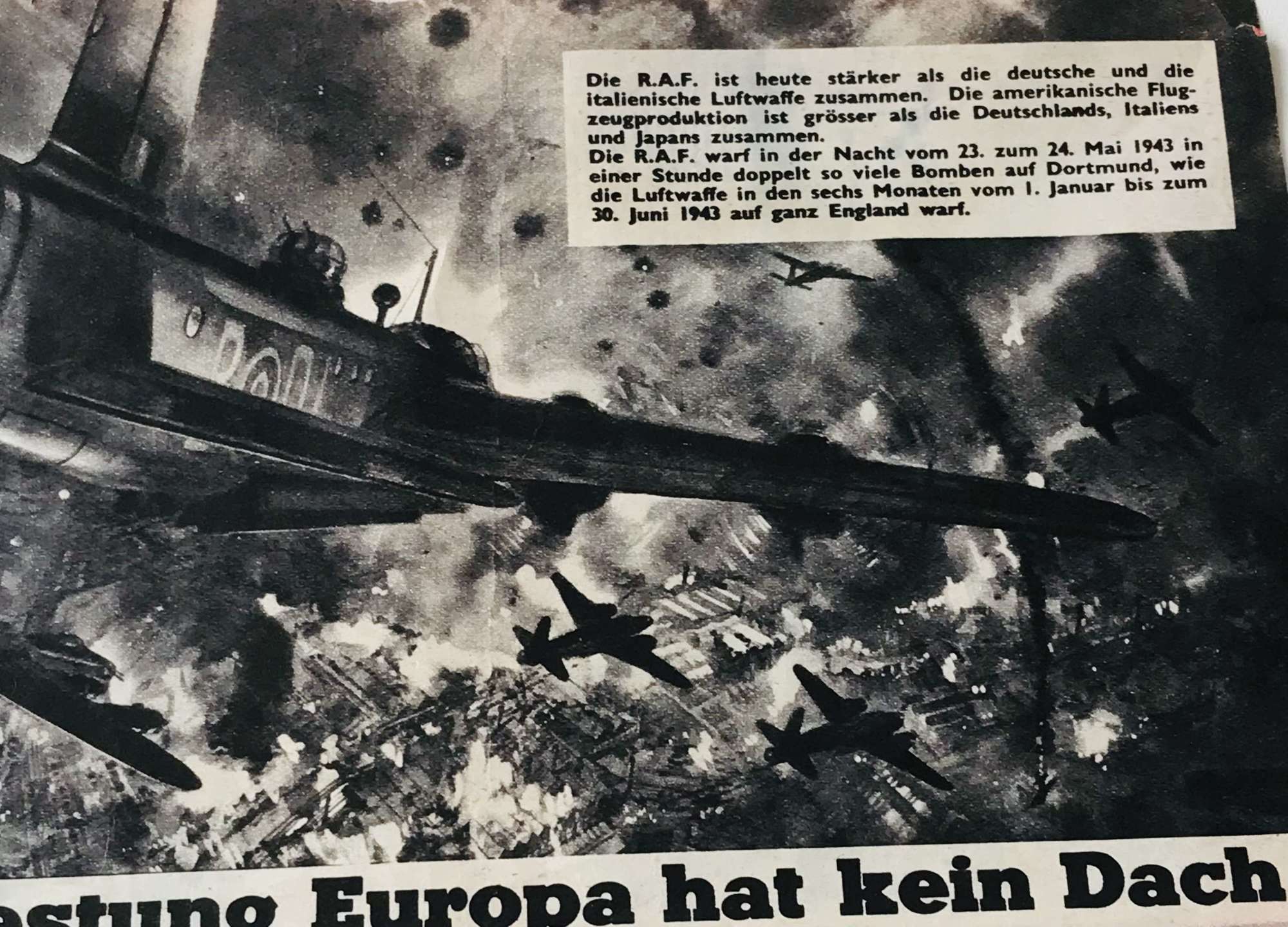 British propaganda leaflet 1943/44