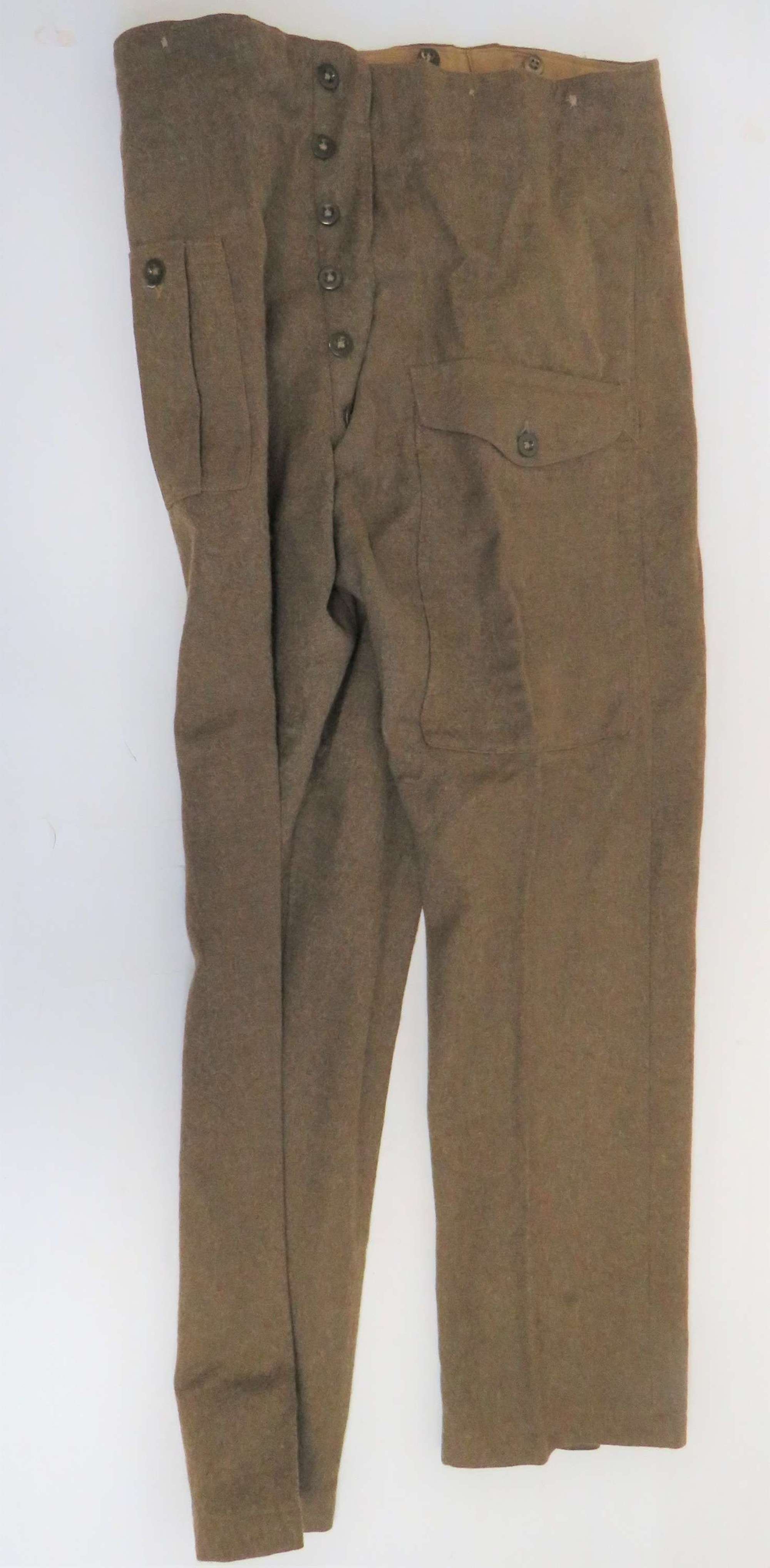 Scarce 1940 Pattern British Battledress Trousers  dated 1944.