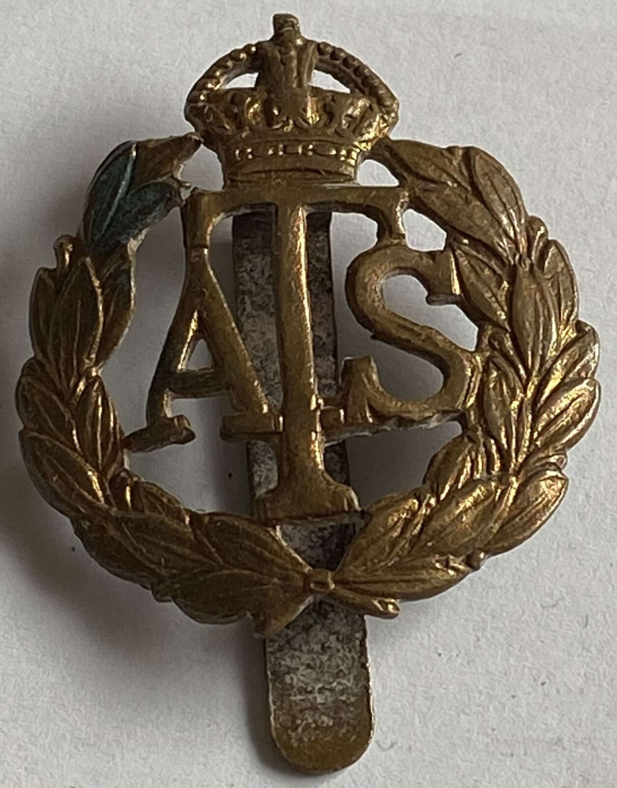 ATS Auxiliary Territorial Service British Military Cap Hat Badge