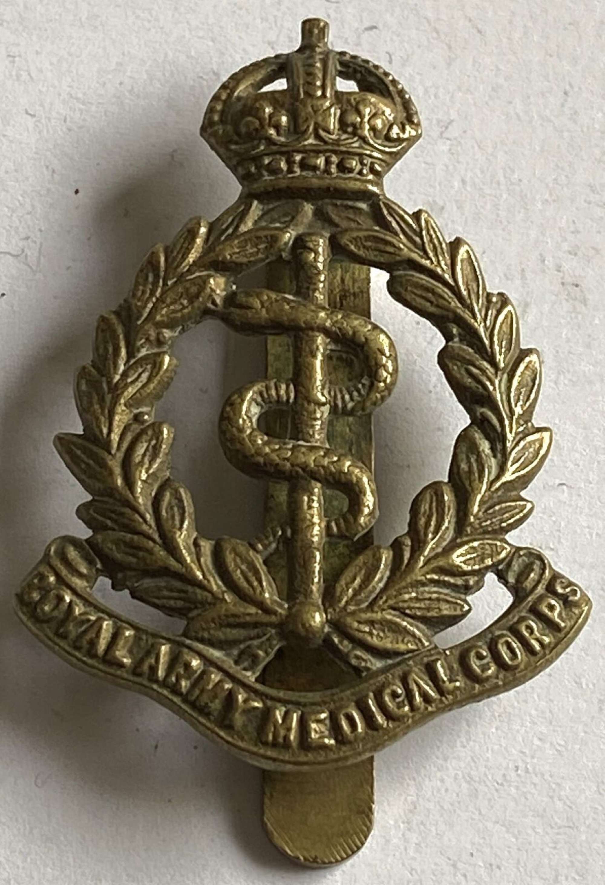Royal Army Medical Corps British Military Cap Hat Badge