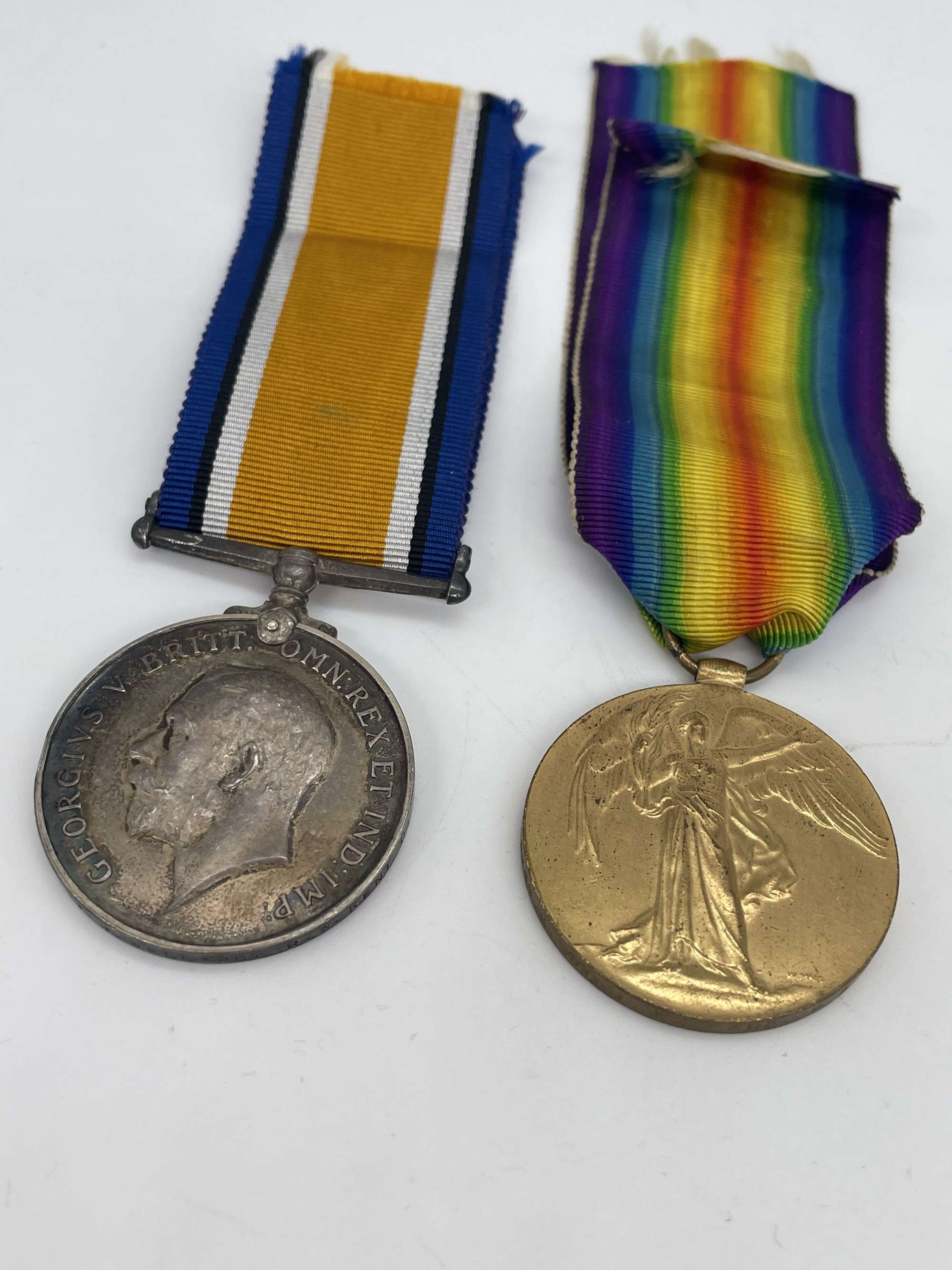 Original World War One Medal Pair, A/Sjt Wellard, Queen's Own (Royal West Kents) R.