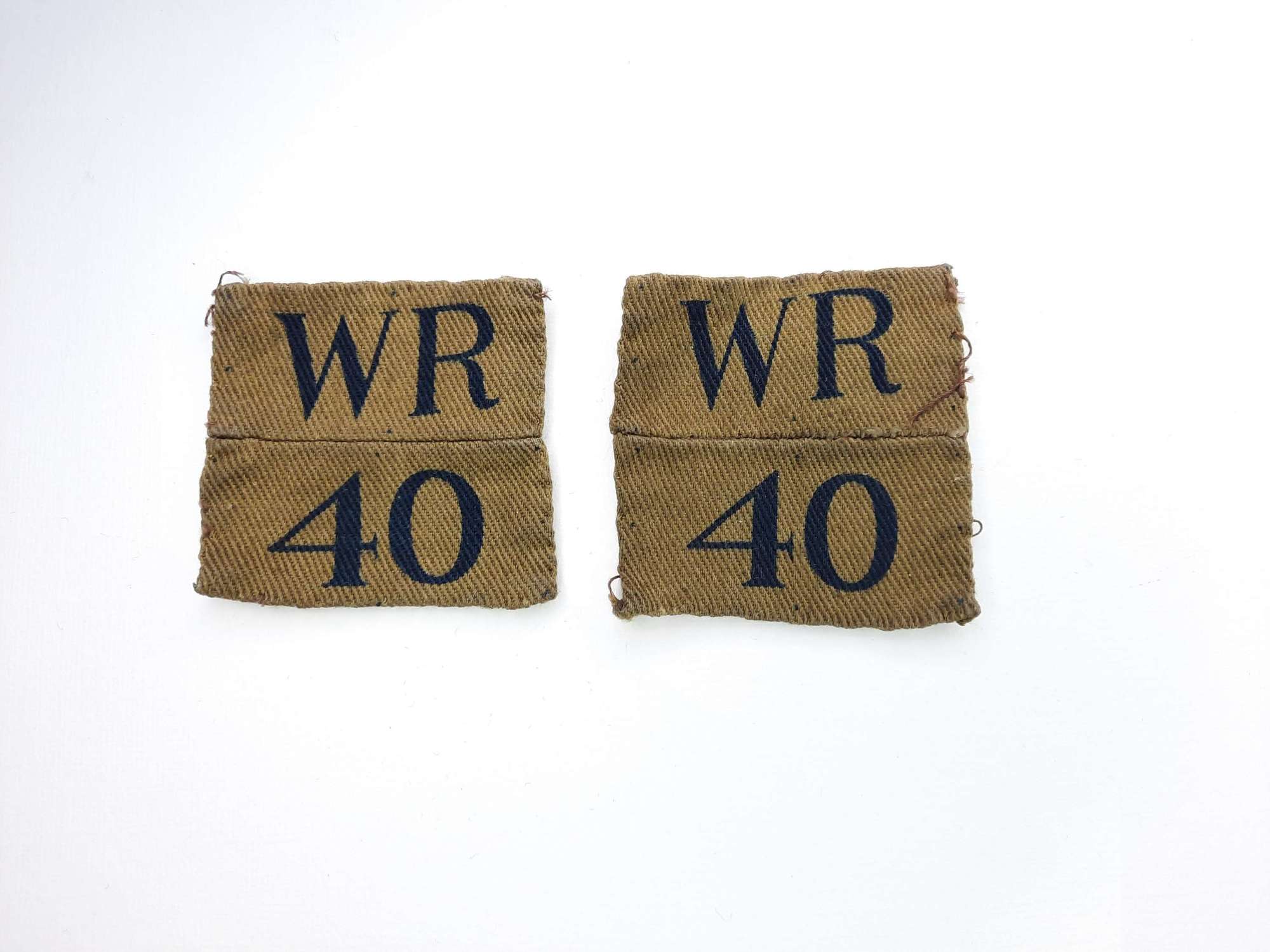 40th West Riding Home Guard Printed Patches