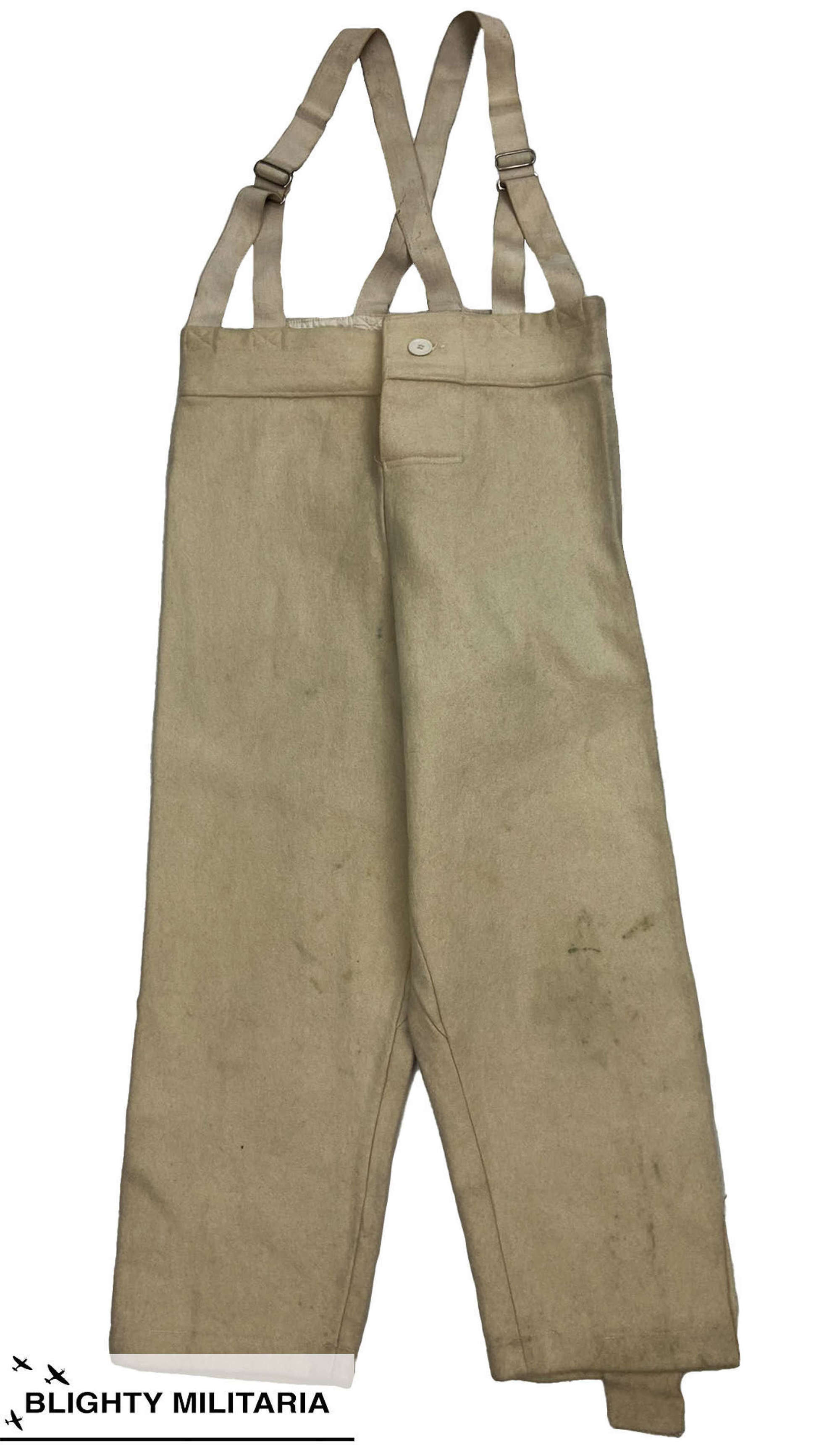 Original 1950s RAF Fearnought Fire Fighters Trousers