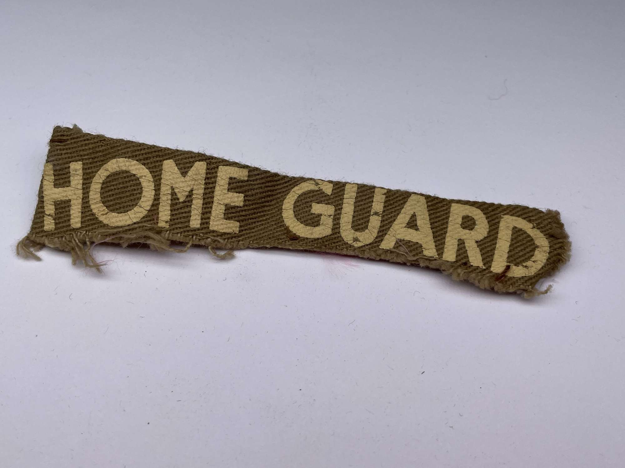 Original World War Two Home Guard Printed Shoulder Patch