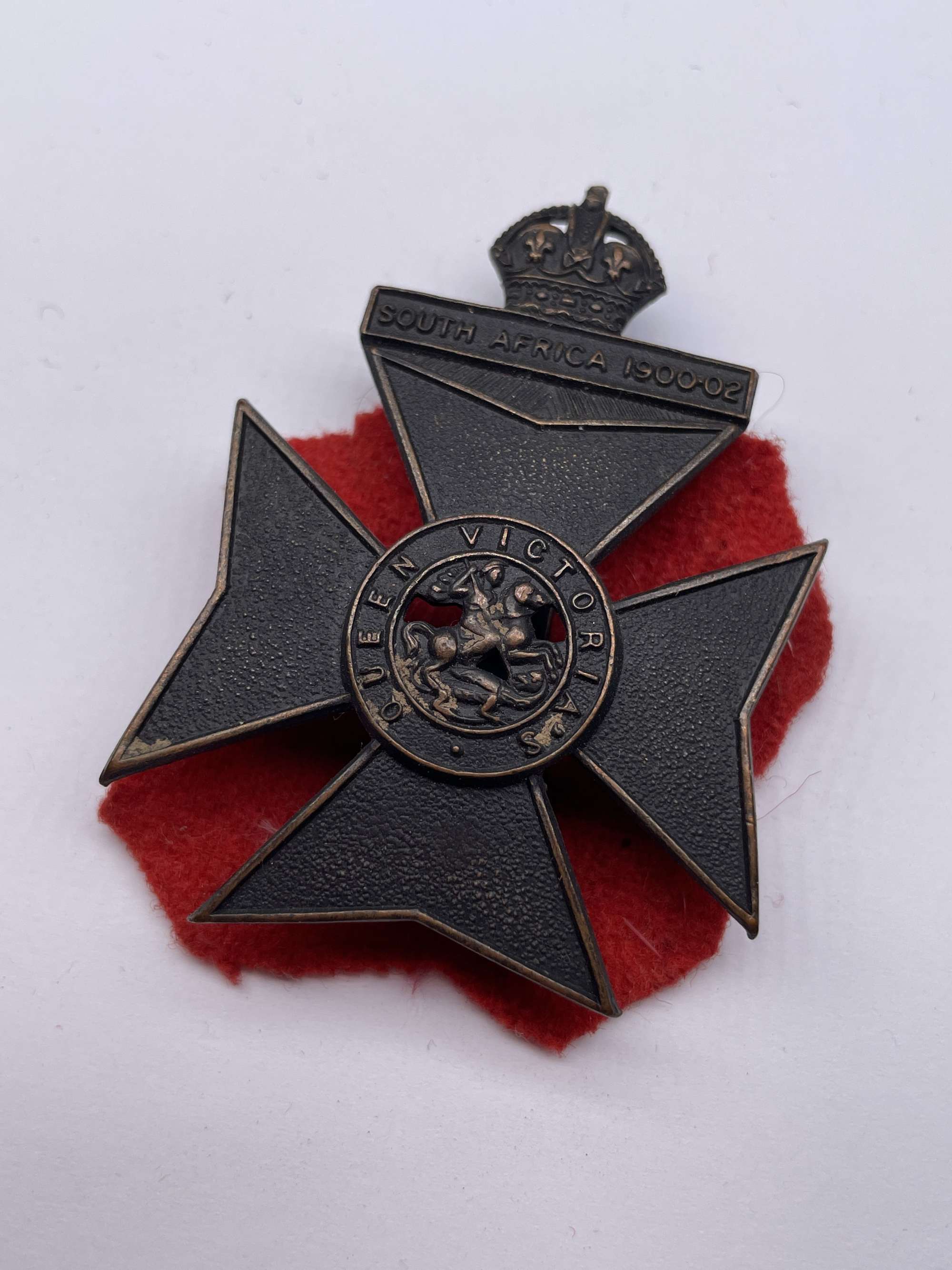 Original 9th Battalion (Queen Victoria's Rifles) County of London Regiment Cap Badge