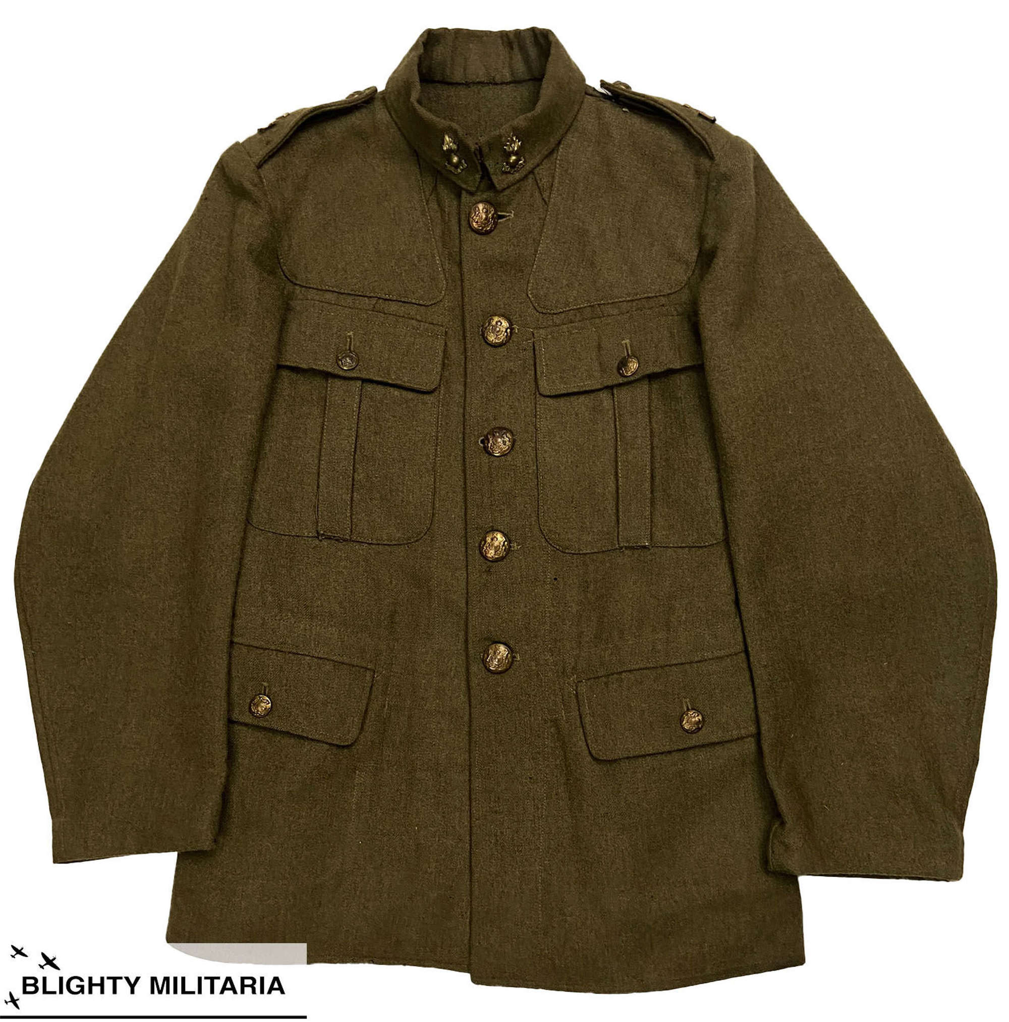 Rare Original 1918 Pattern British Army Service Dress Tunic