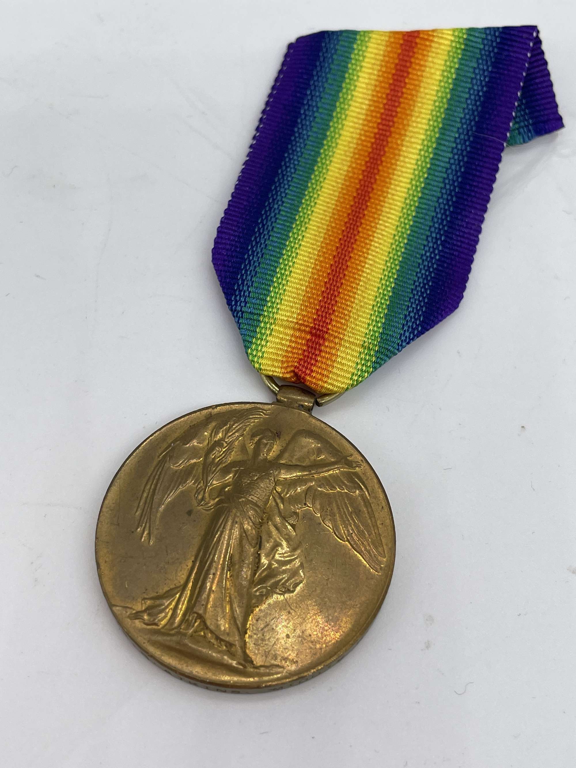 Original World War One Victory Medal, Pte Atkins, Middlesex Regiment, Died of Wounds
