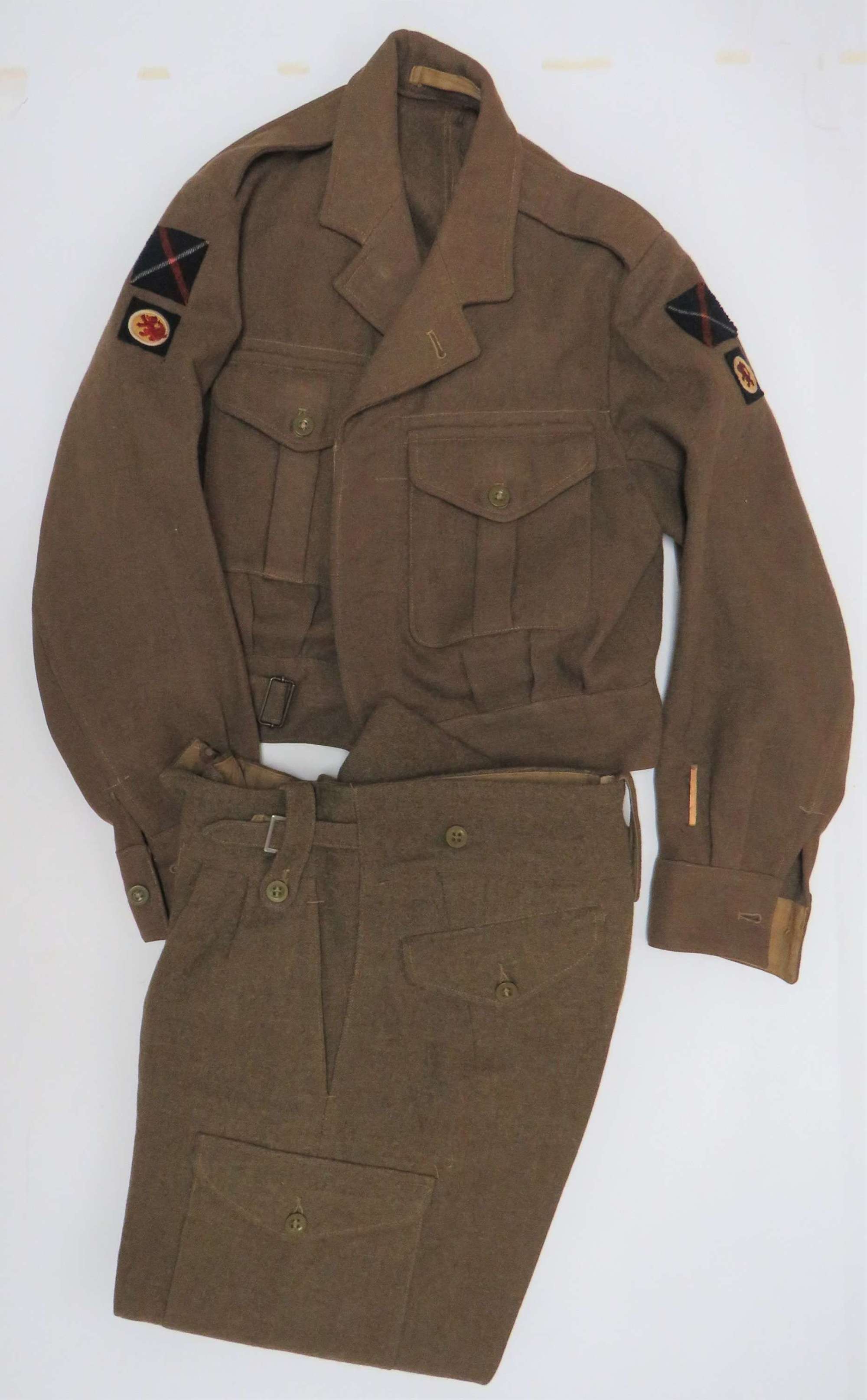 1949 Pattern 15th Scottish Division Battledress Jacket and Trousers