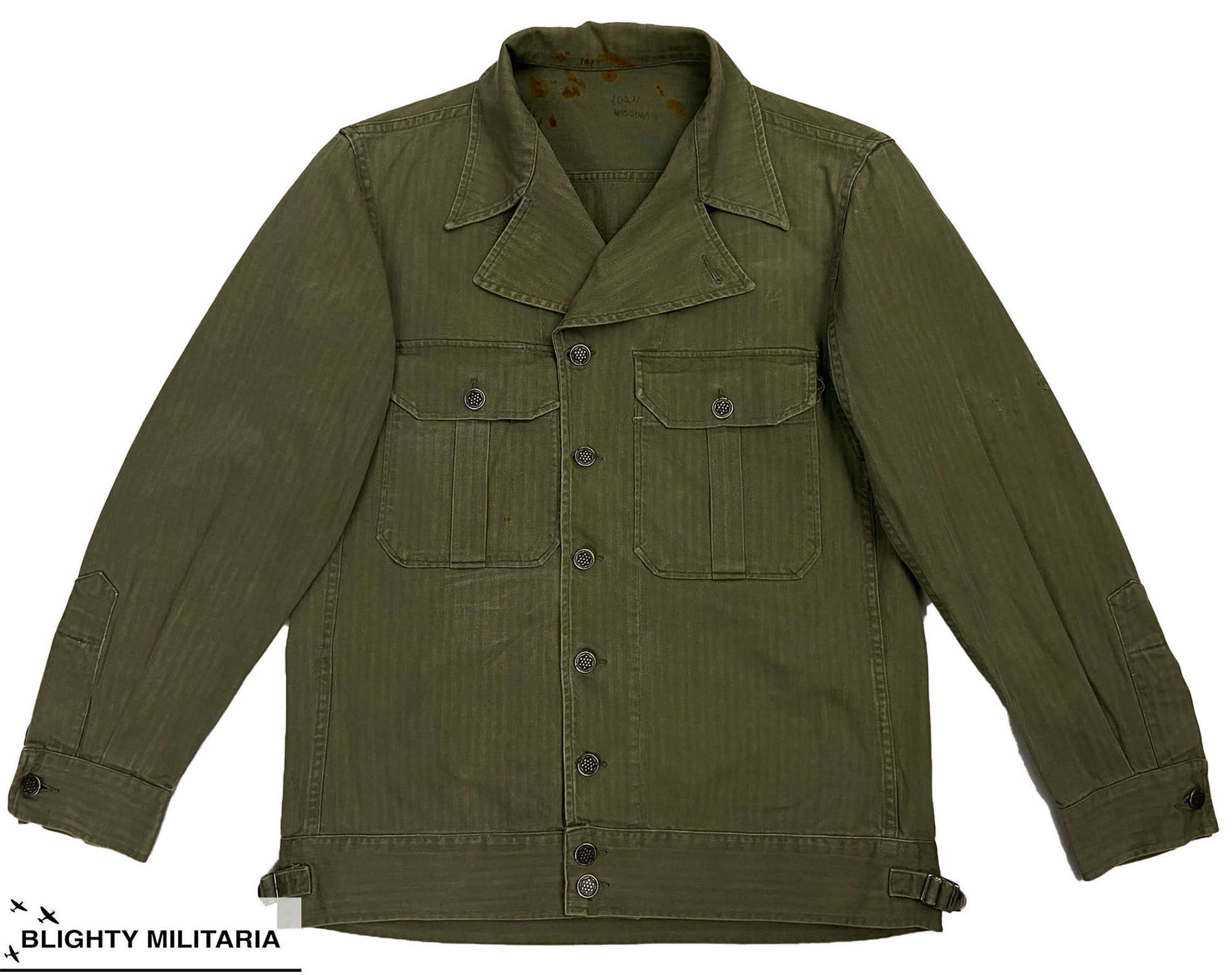 Original WW2 US Army First Pattern HBT Jacket - Size 36
