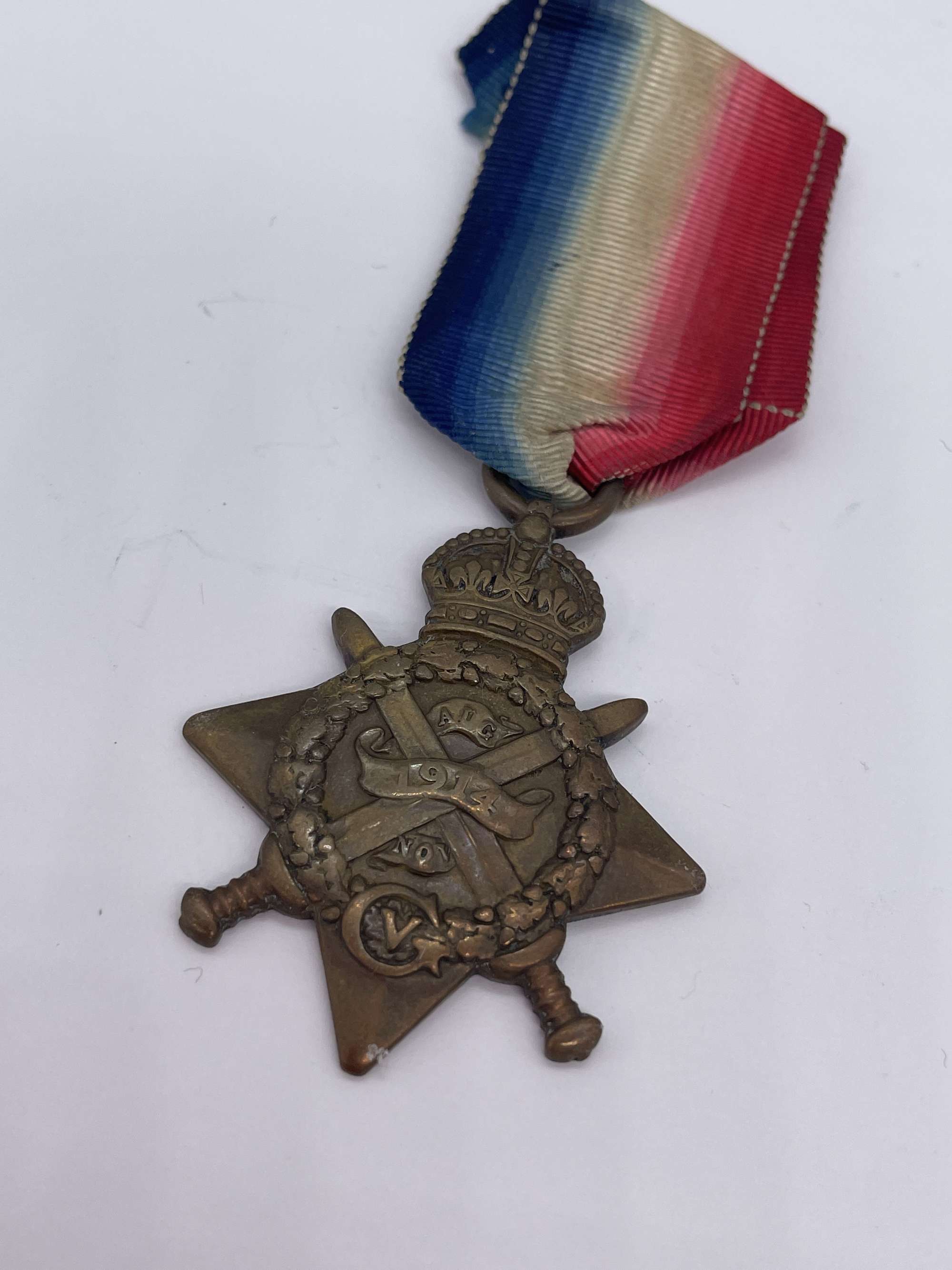 Original World War One 1914 Mons Star, Dvr Farrow, Royal Engineers