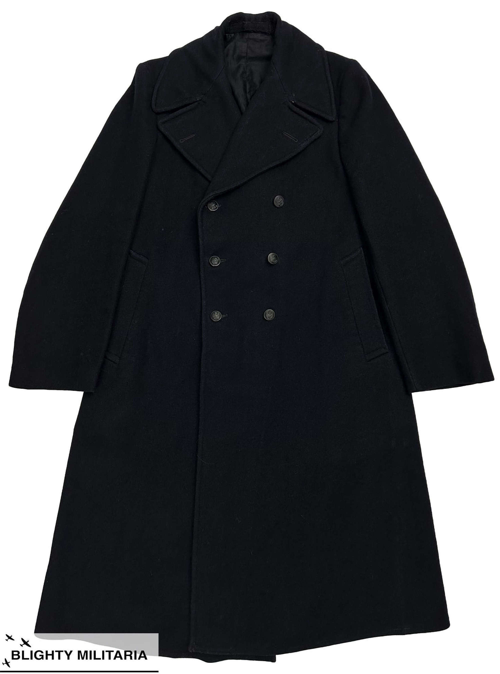 Original WW2 Royal Navy Austerity Pattern Able Seaman's Greatcoat