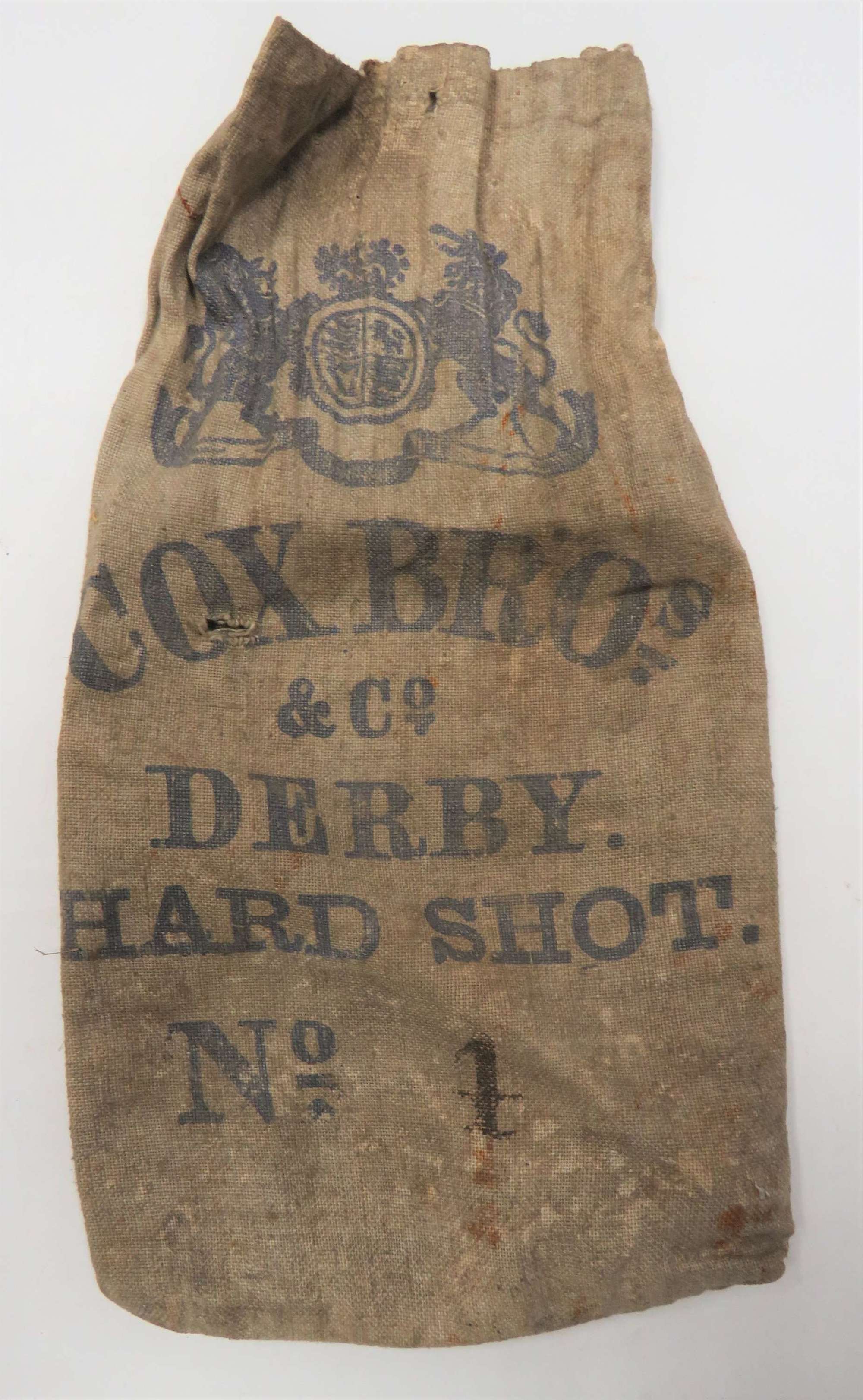 Victorian Lead Shot Manufactures Bag