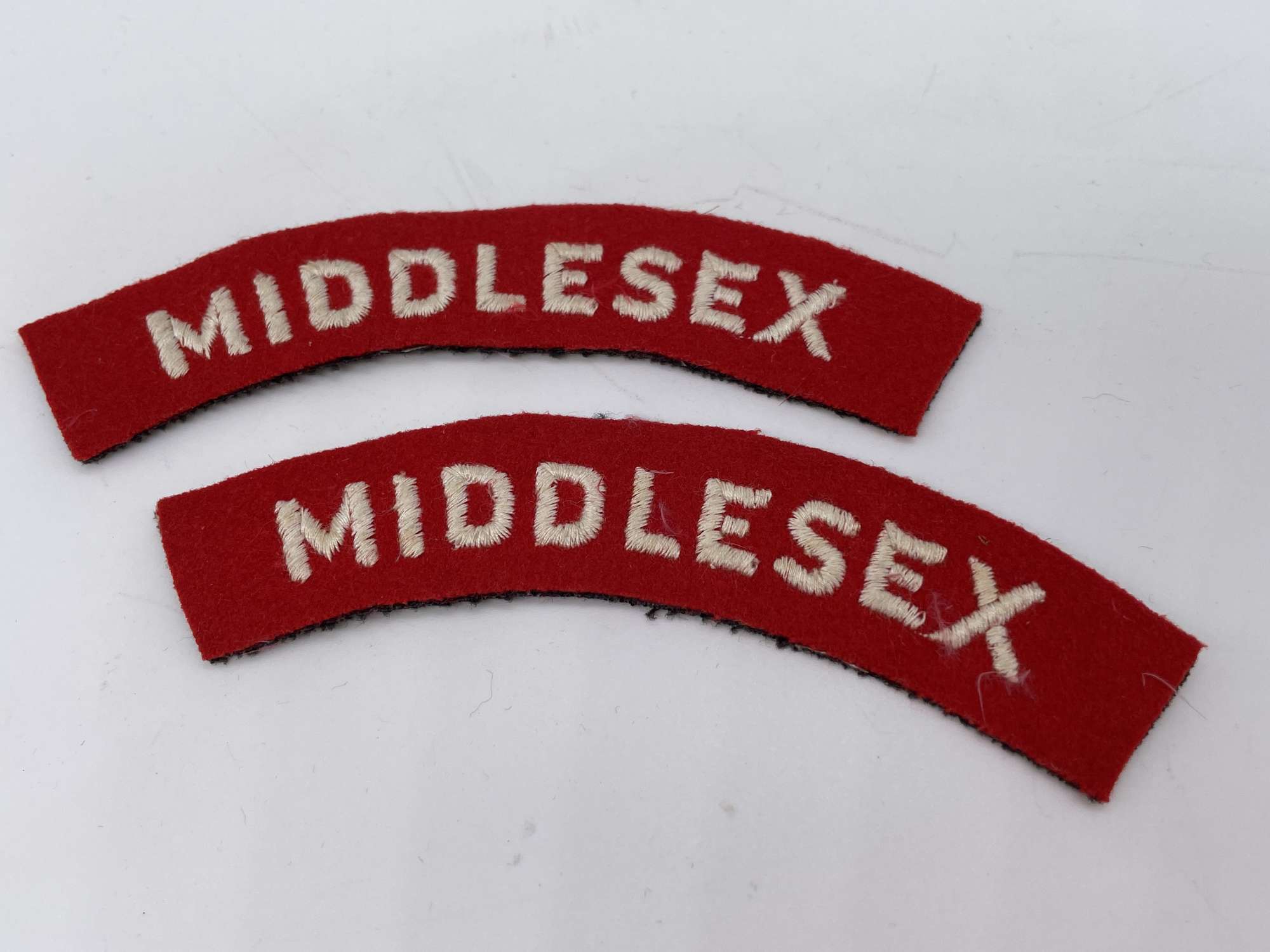Original Middlesex Regiment Cloth Shoulder TItles