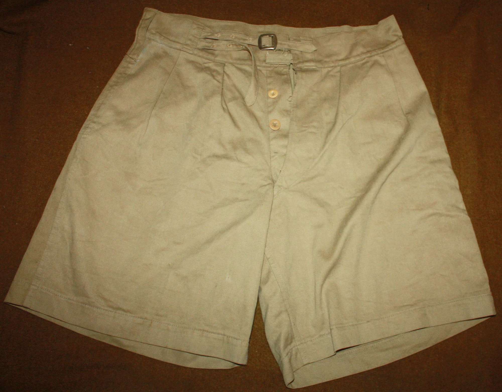 A PAIR OF 1941 PATTERN SHORTS 1945 DATED