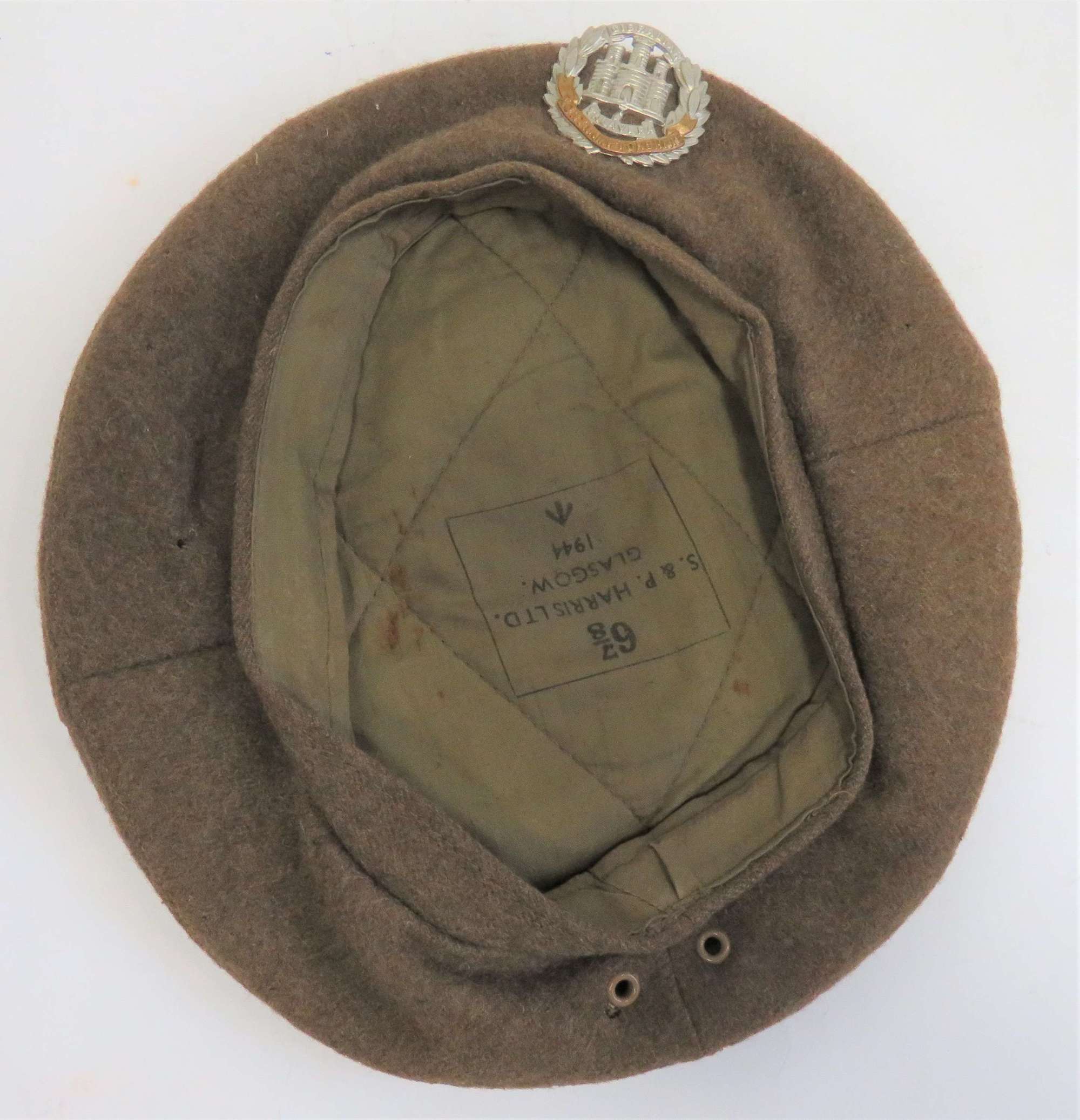 WW2 Northamptonshire Regiment General Service Cap Beret