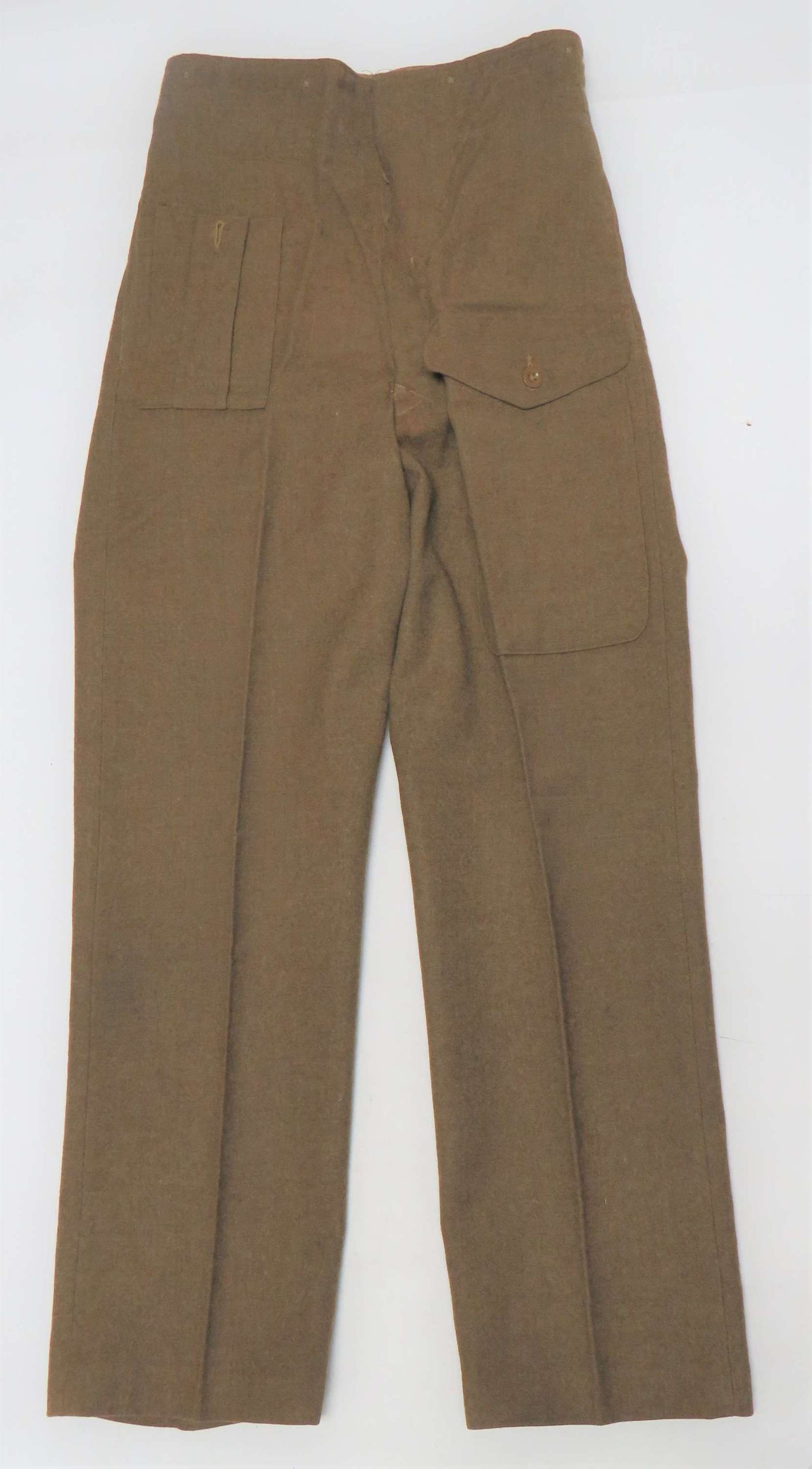 Scarce 1940 Pattern British Battledress Trousers Code Dated 1945