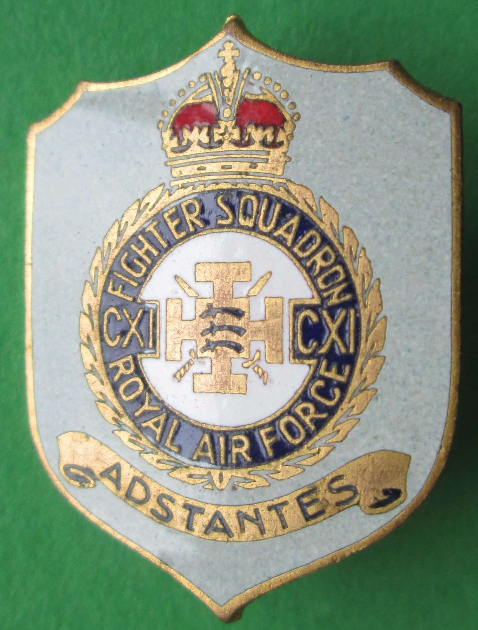 ROYAL AIR FORCE FIGHTER SQUADRON SHIELD BADGE