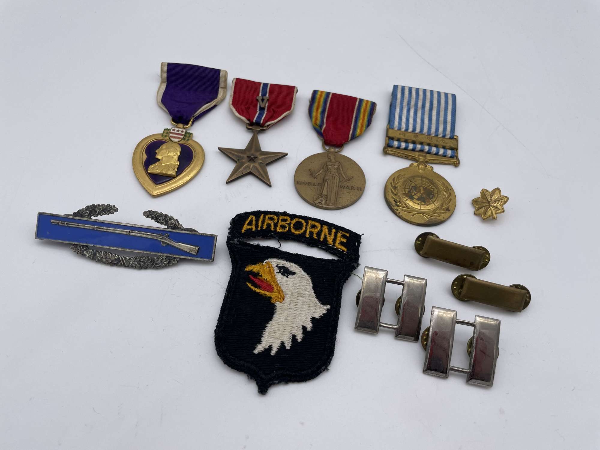 Original World War Two to Korean War Era American Purple Heart Grouping, 101st Airborne