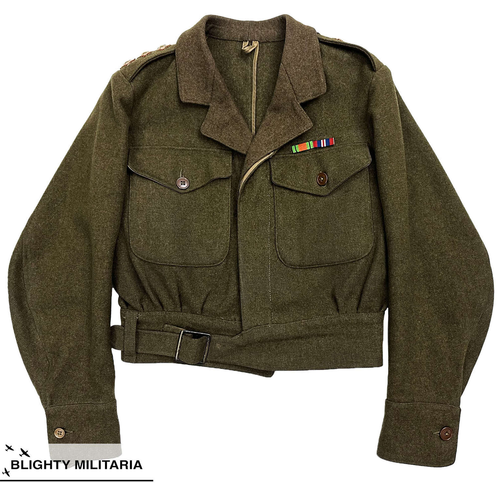 Original WW2 Captains War Aid Battledress Blouse