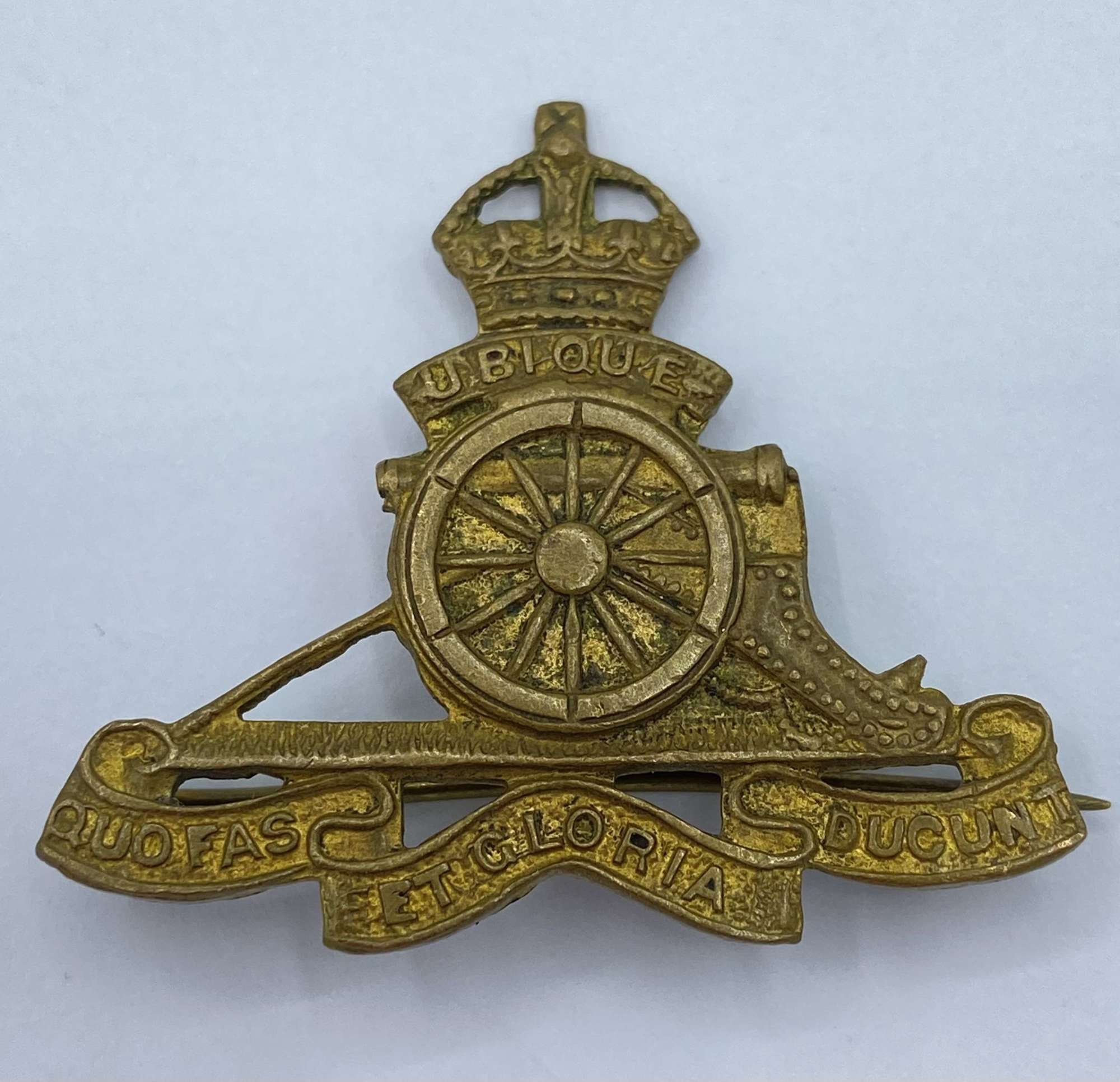 WW2 British Army Royal Artillery Sweetheart Brooch Badge