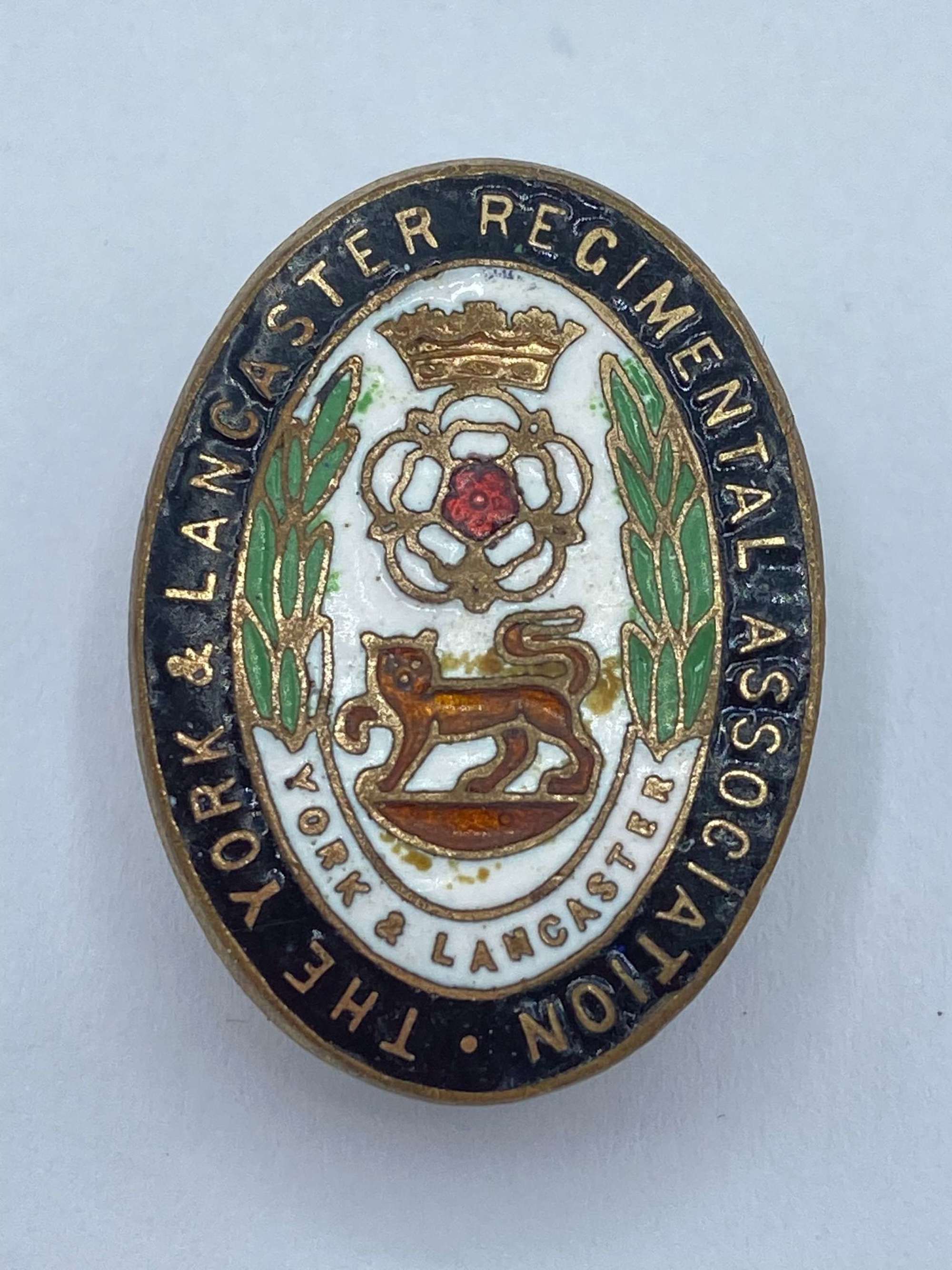WW2 The York & Lancaster Regimental Association Enamel Badge