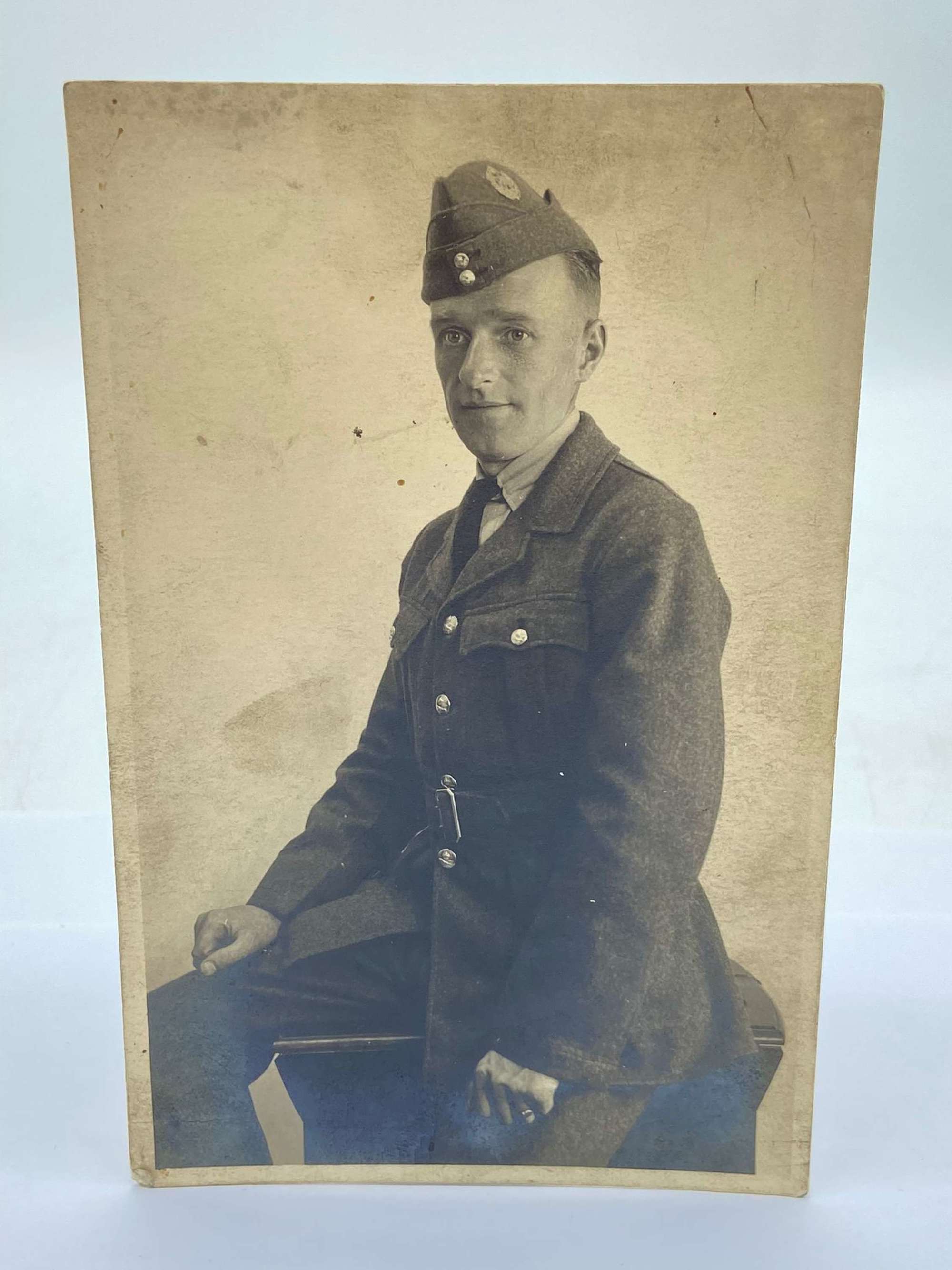 WW2 British Royal Air Force Portrait Photograph Printed In Boscombe