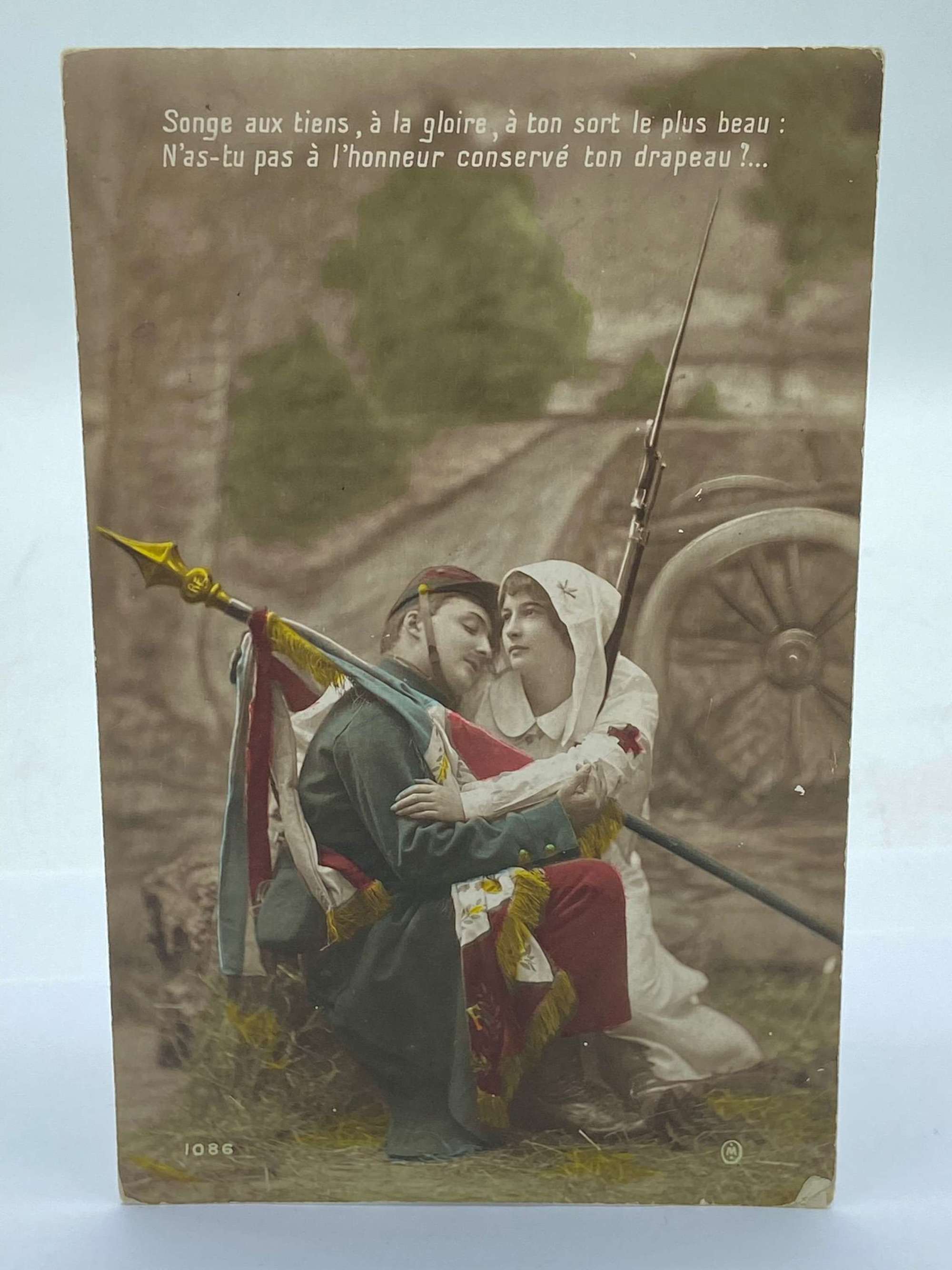 WW1 French Red Cross, Have You Not Honerably Kept Your Flag? Postcard
