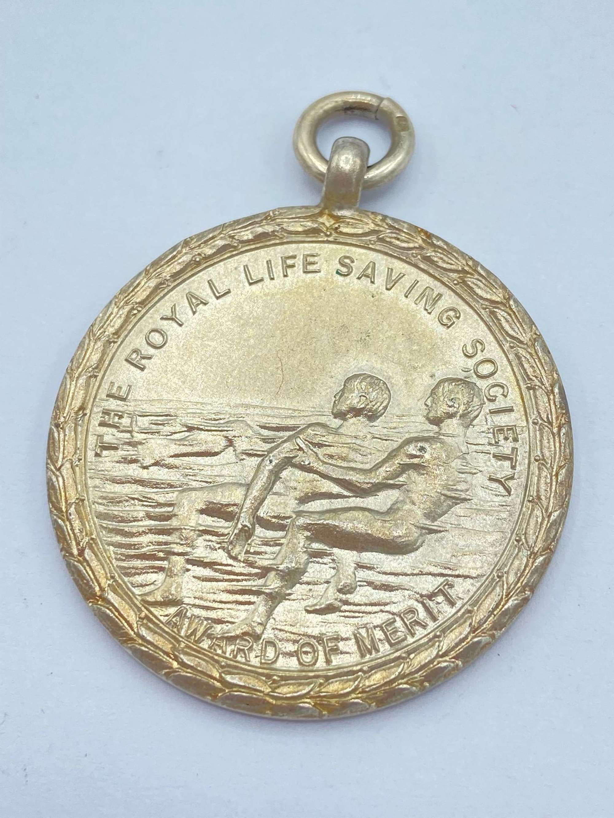 WW2 British Silver Royal Life Saving Society Award Of Merit A Temple